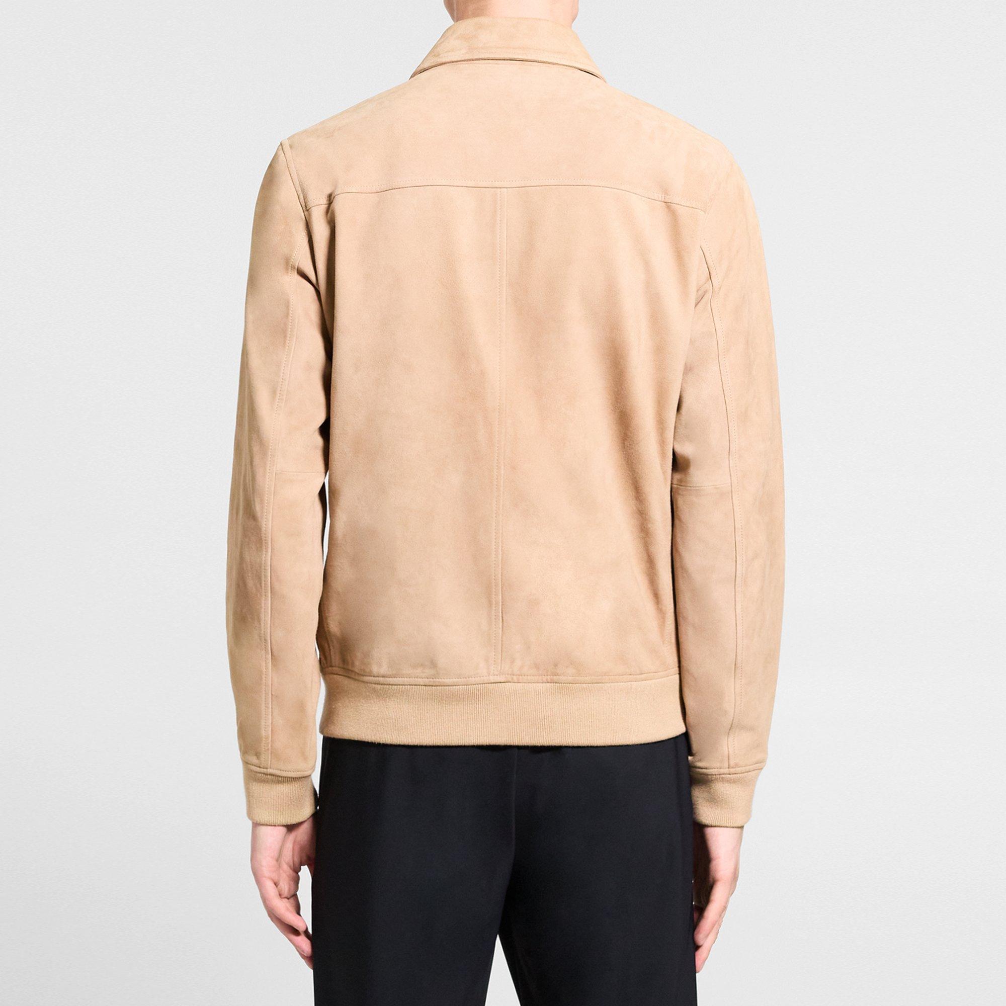 Wyatt Zip Jacket in Suede