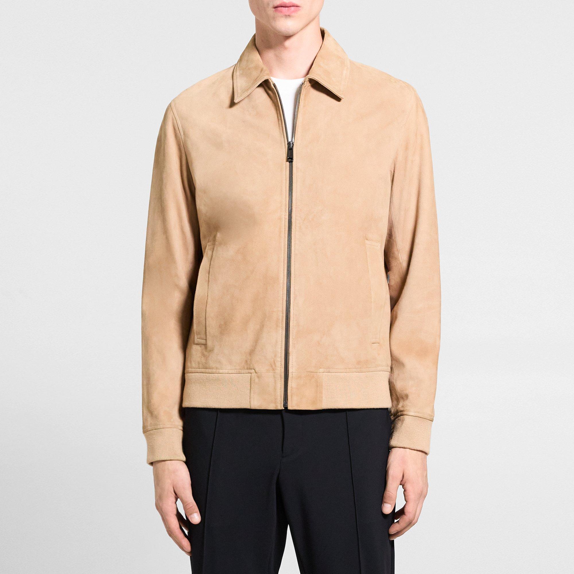 Wyatt Zip Jacket in Suede