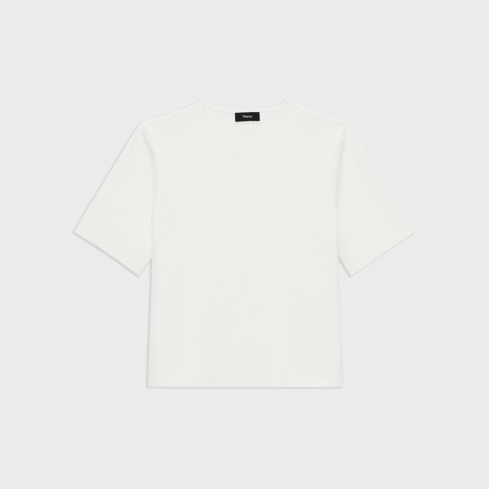 Oversized Sweater Tee in Crepe Knit