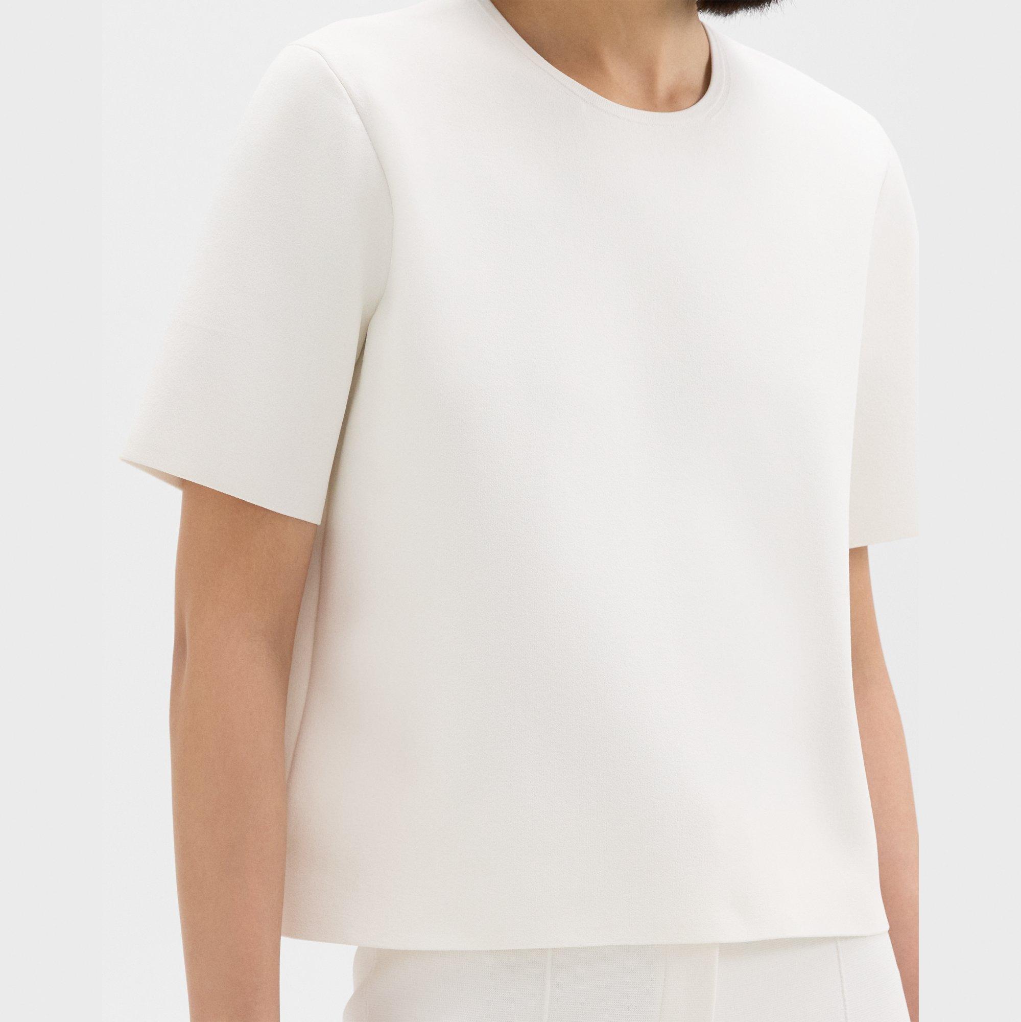 Oversized Sweater Tee in Crepe Knit