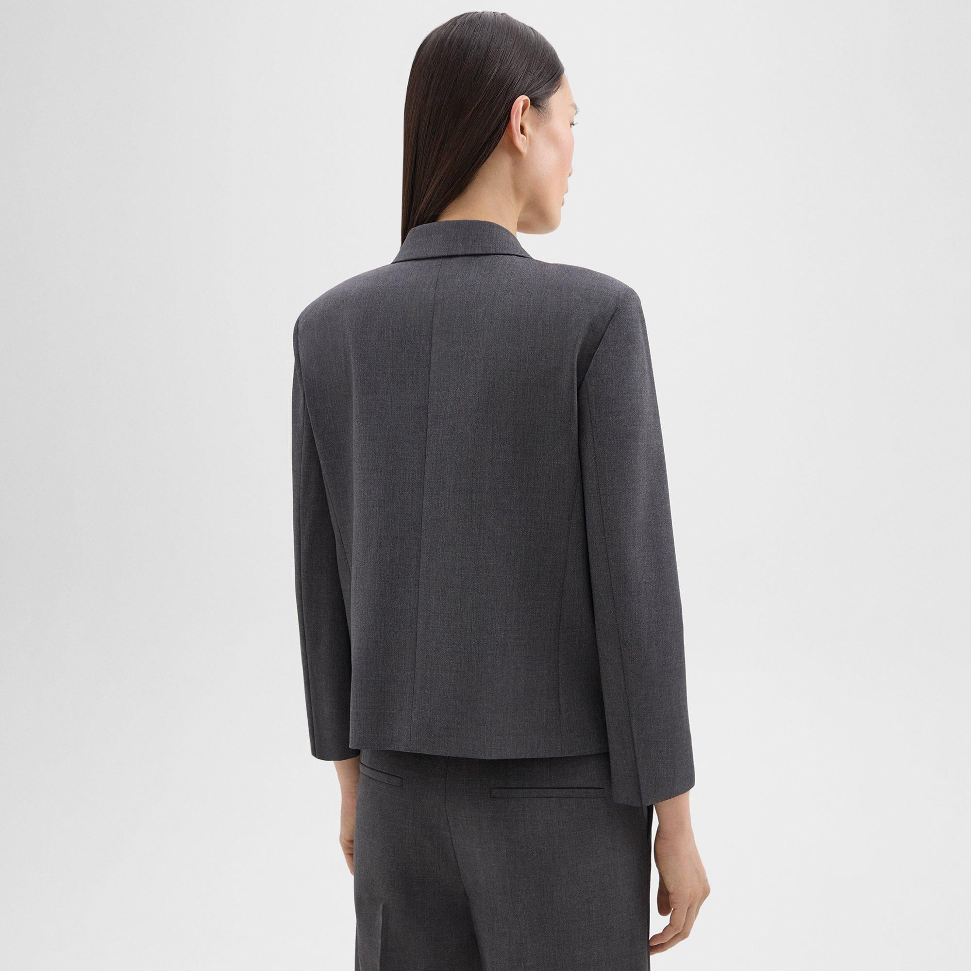 Boxy Patch Pocket Blazer in Good Wool