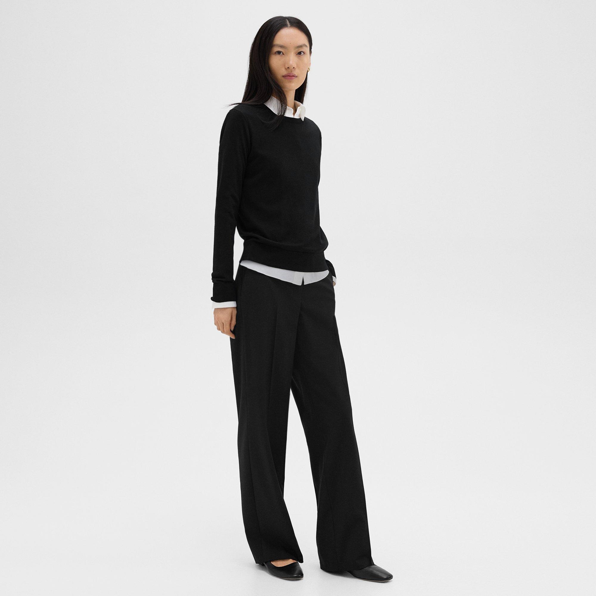 Straight-Leg Pant in Stretch Wool