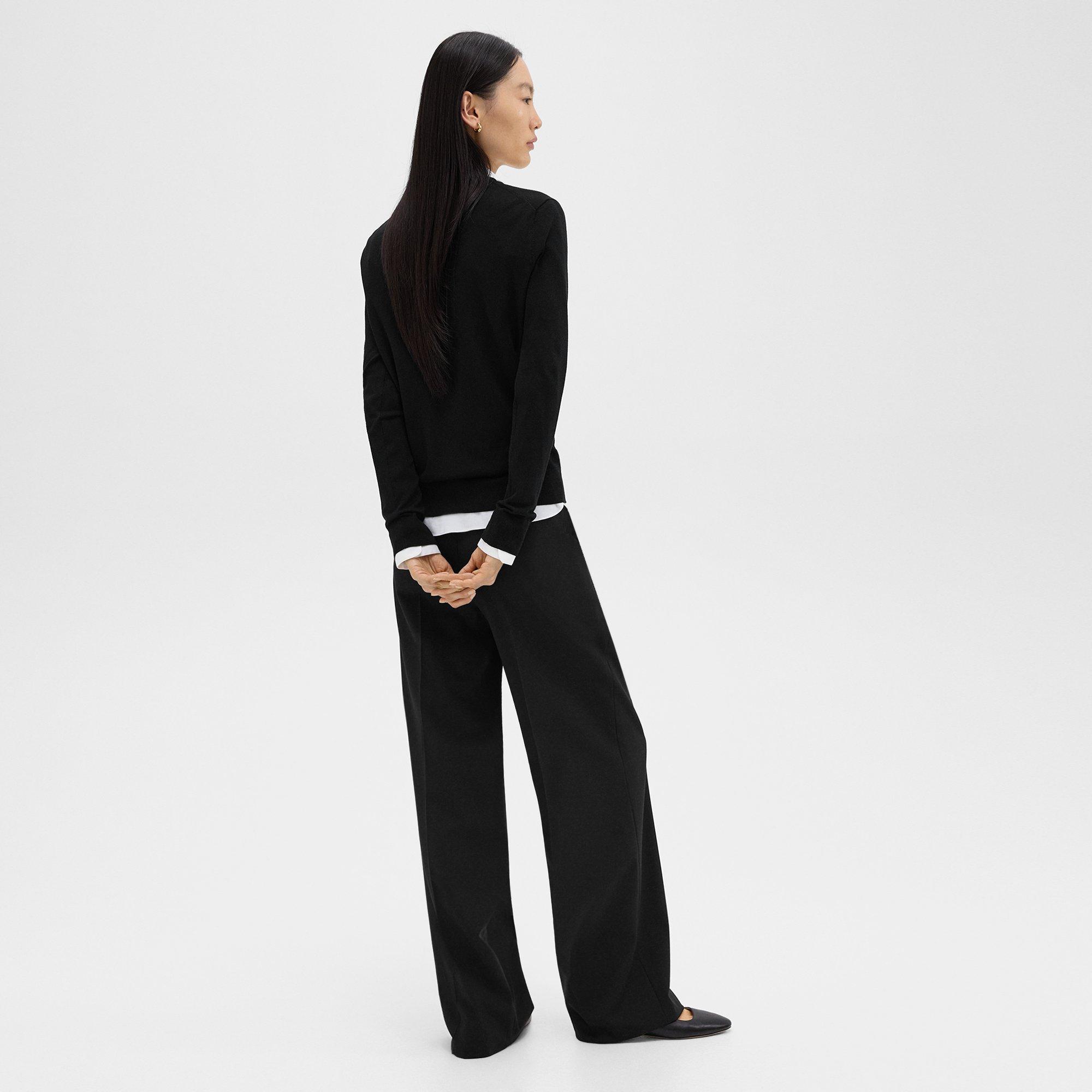 Straight-Leg Pant in Stretch Wool