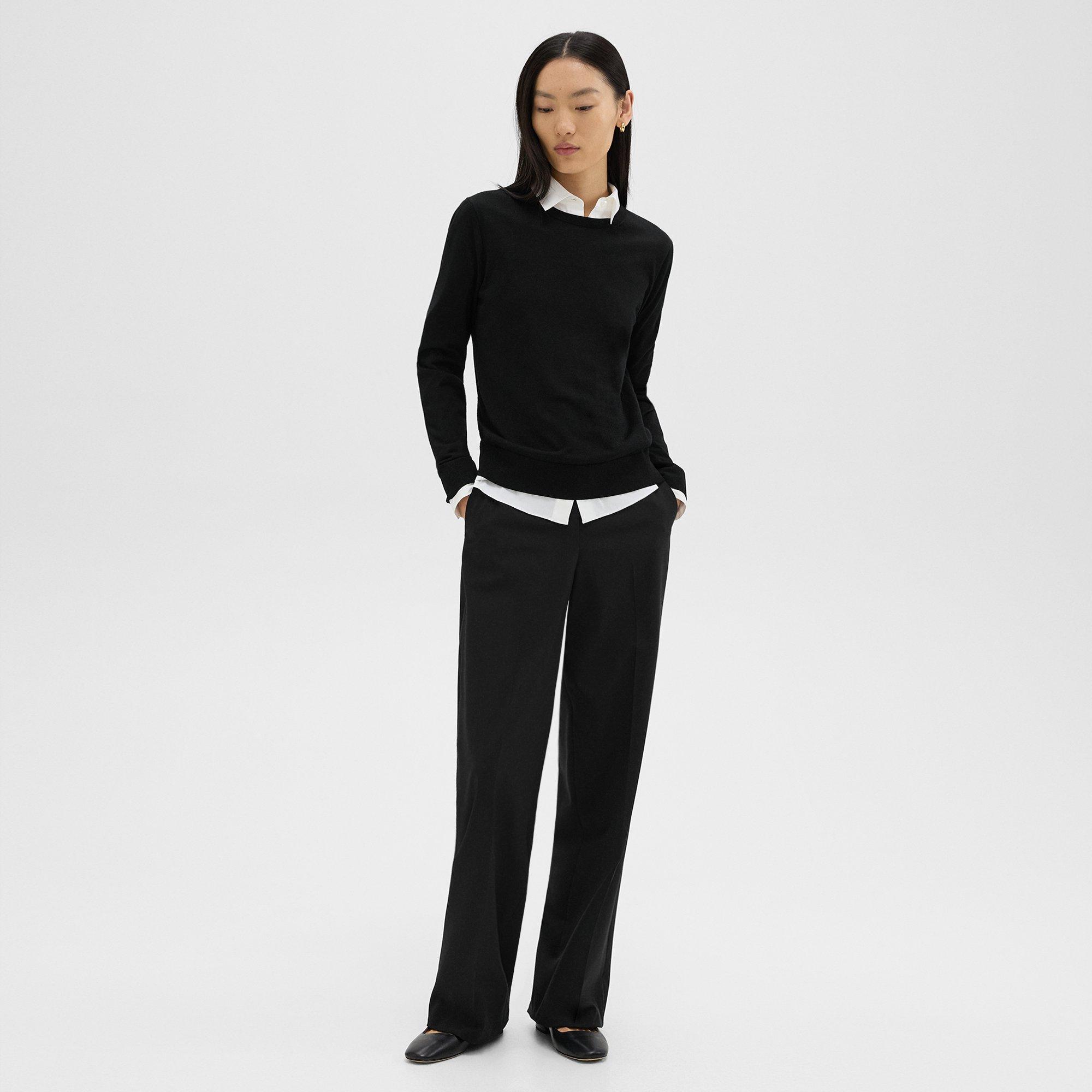 Straight-Leg Pant in Stretch Wool