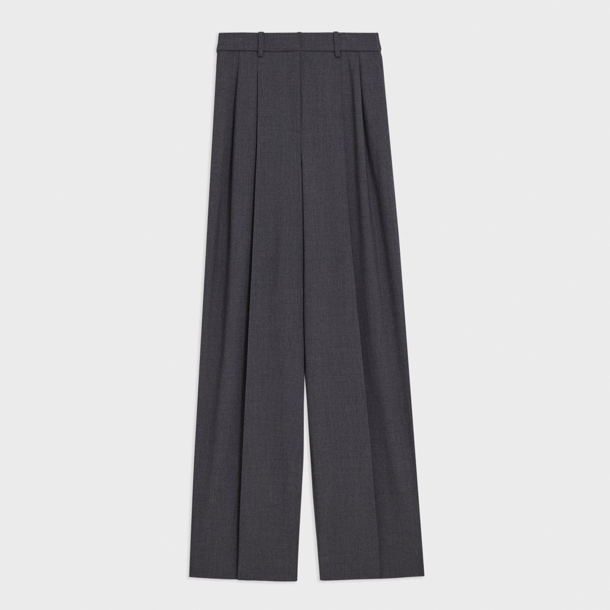 Wool trousers Theory Black size 8 US in Wool - 40743351