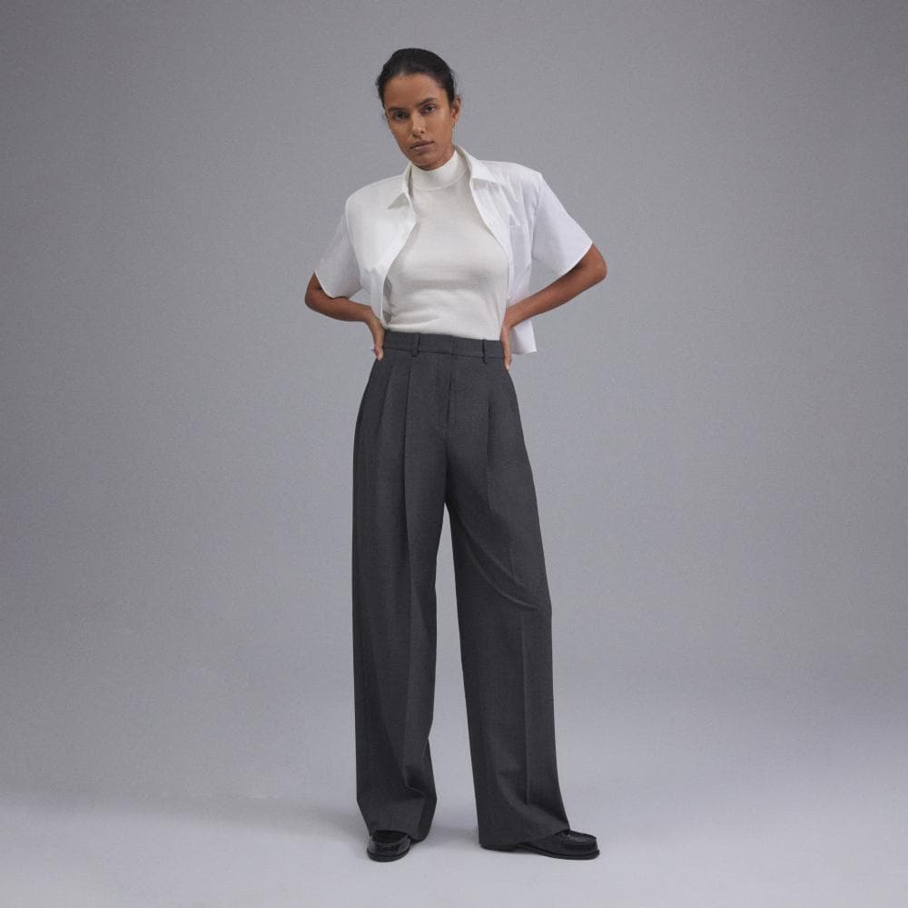 Double Pleat Pant in Good Wool