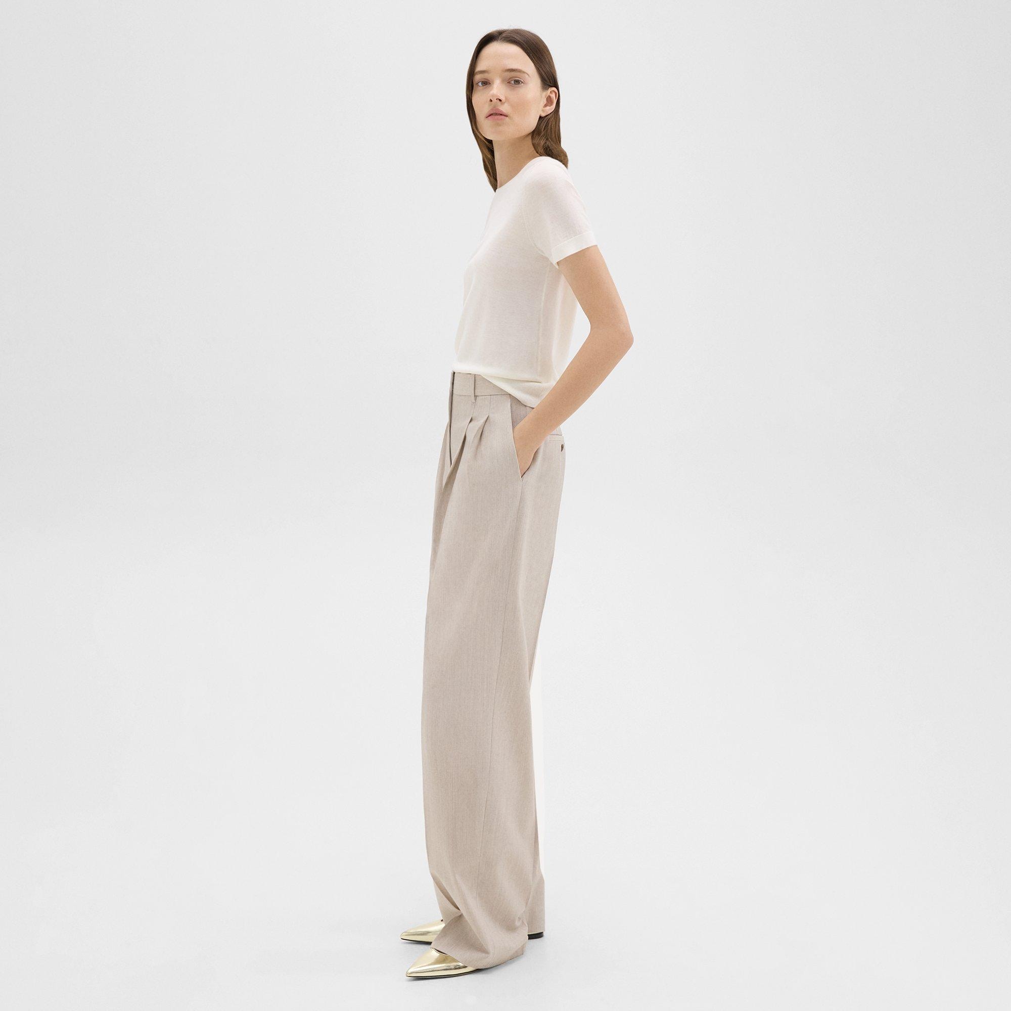 Double Pleat Pant in Good Wool