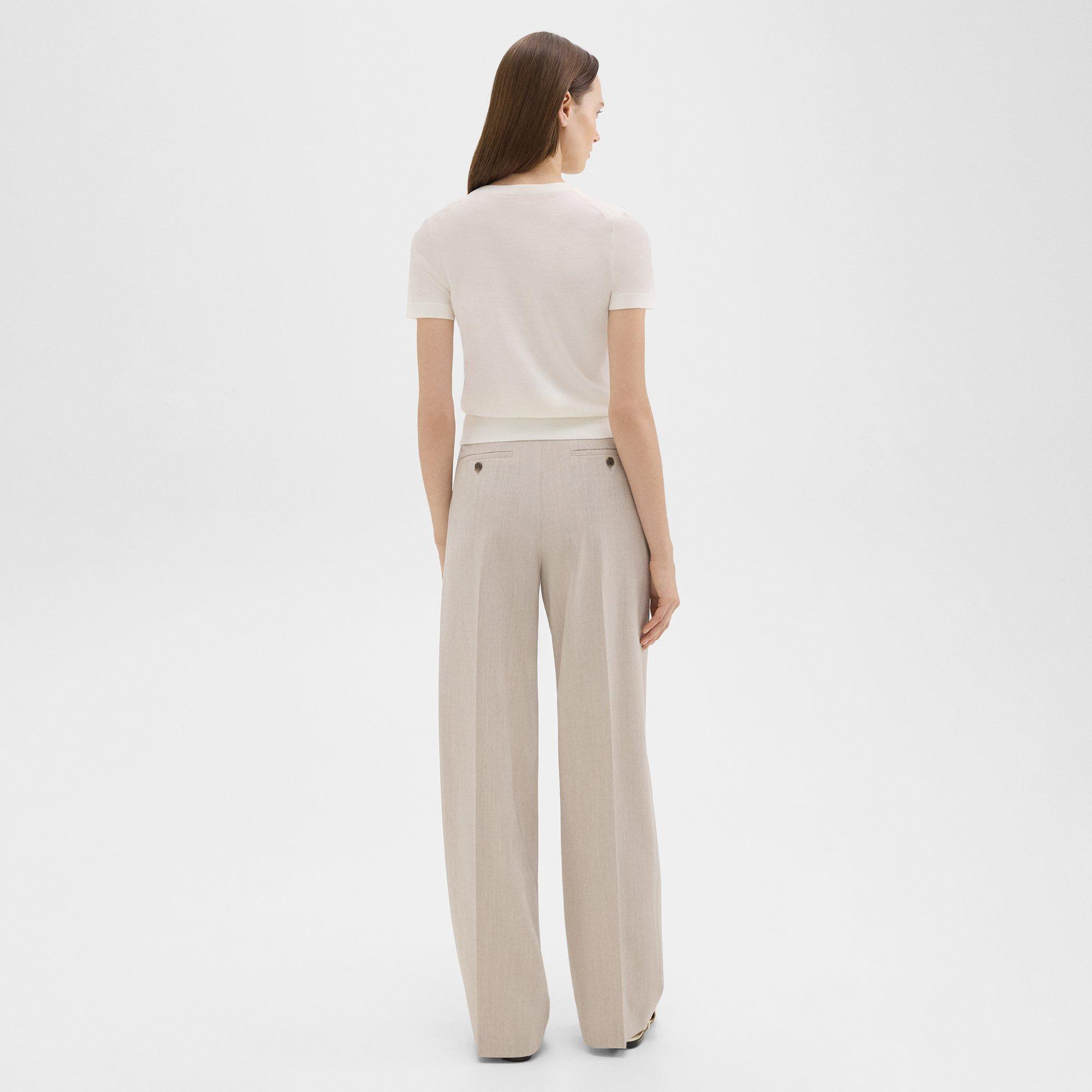 Double Pleat Pant in Good Wool