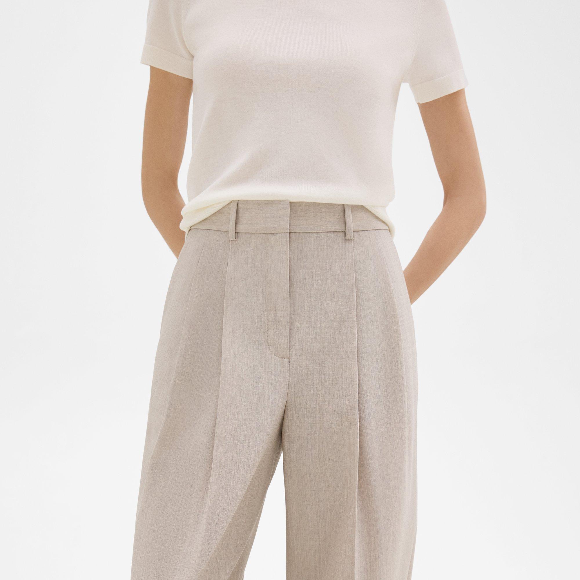 Double Pleat Pant in Good Wool