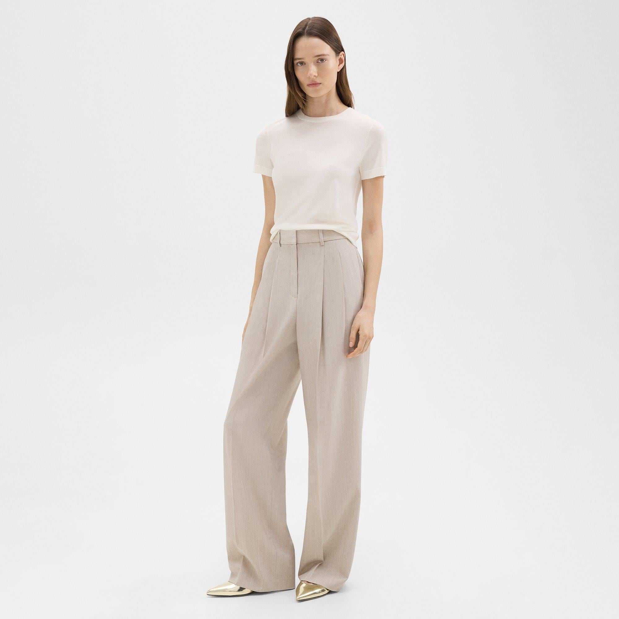 Double Pleat Pant in Good Wool