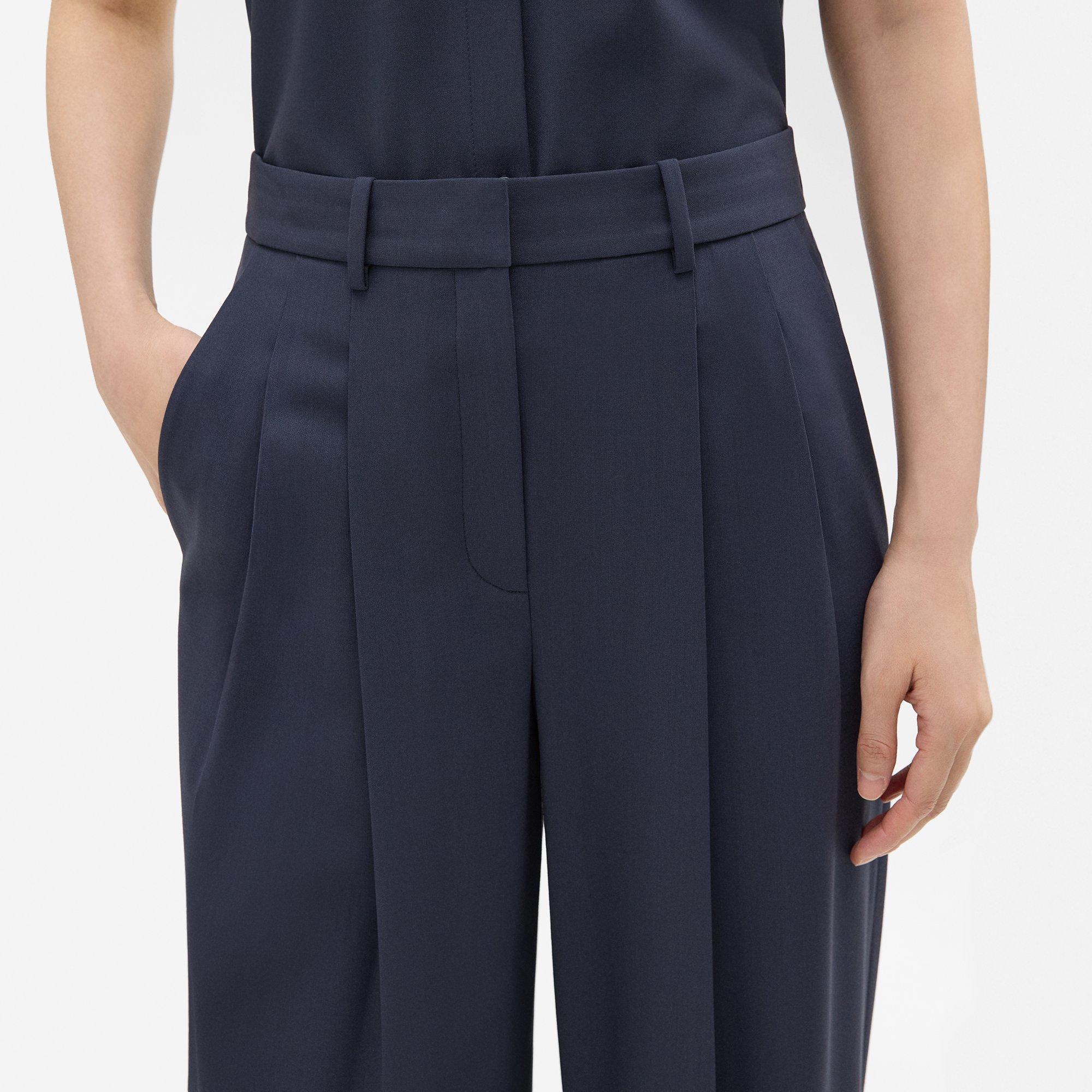 Double Pleat Pant in Good Wool