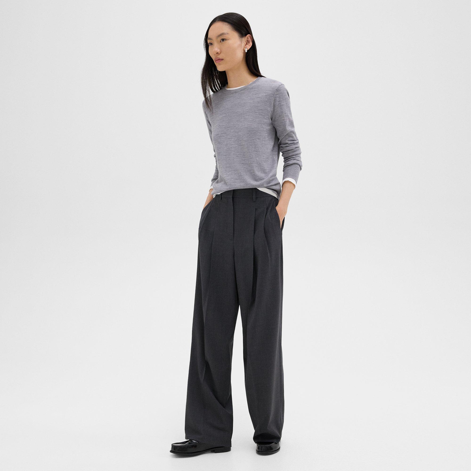 Double Pleat Pant in Good Wool