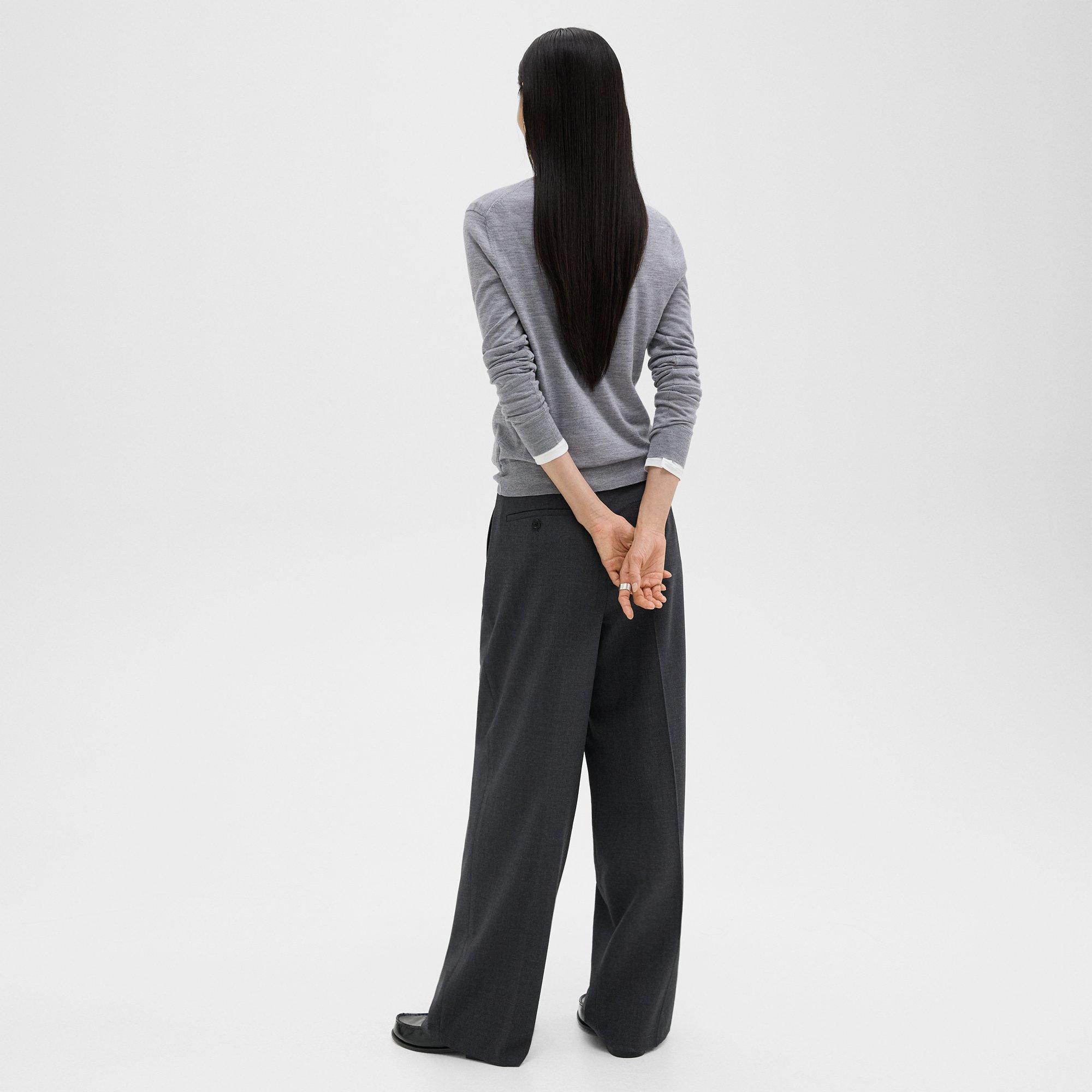 Double Pleat Pant in Good Wool