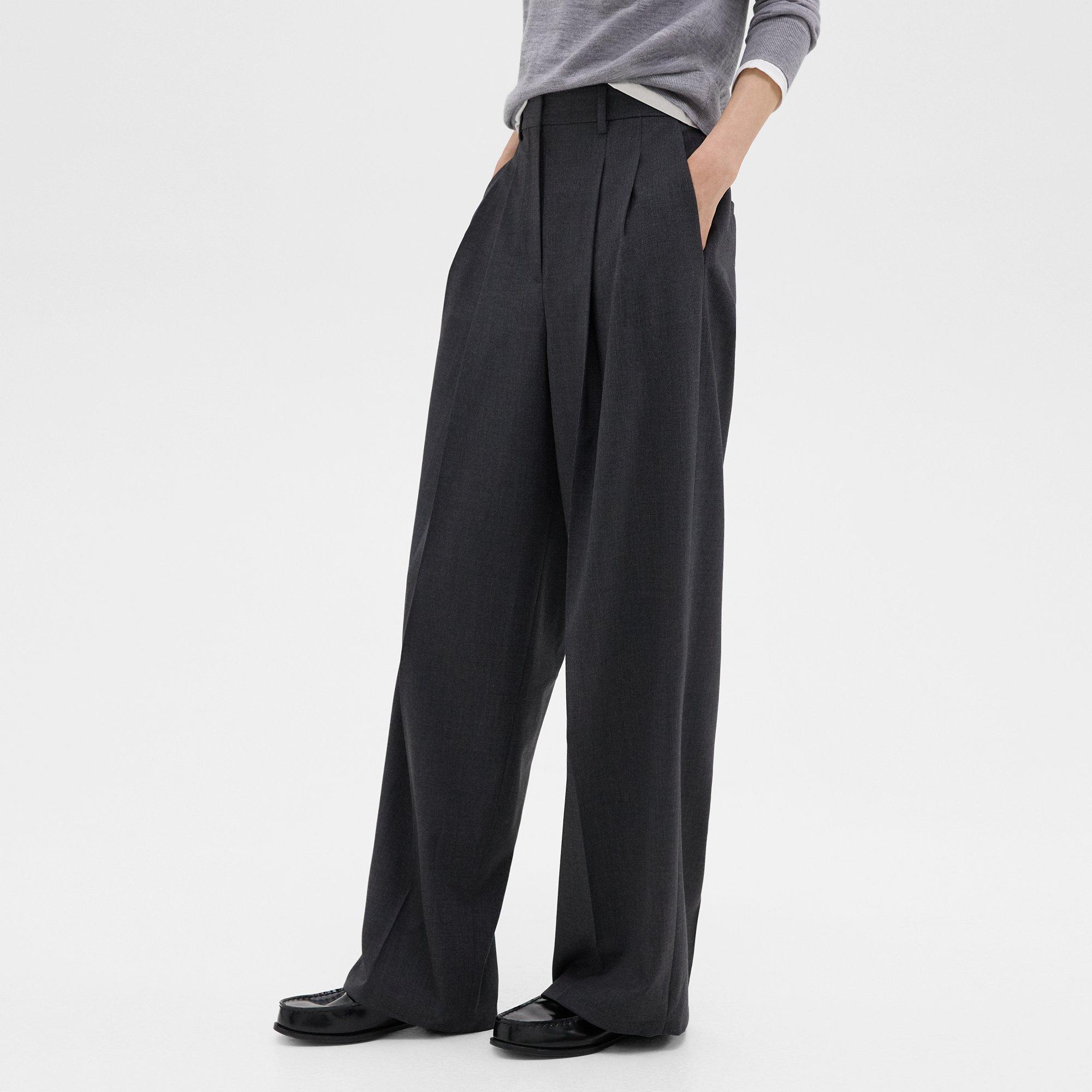 Double Pleat Pant in Good Wool