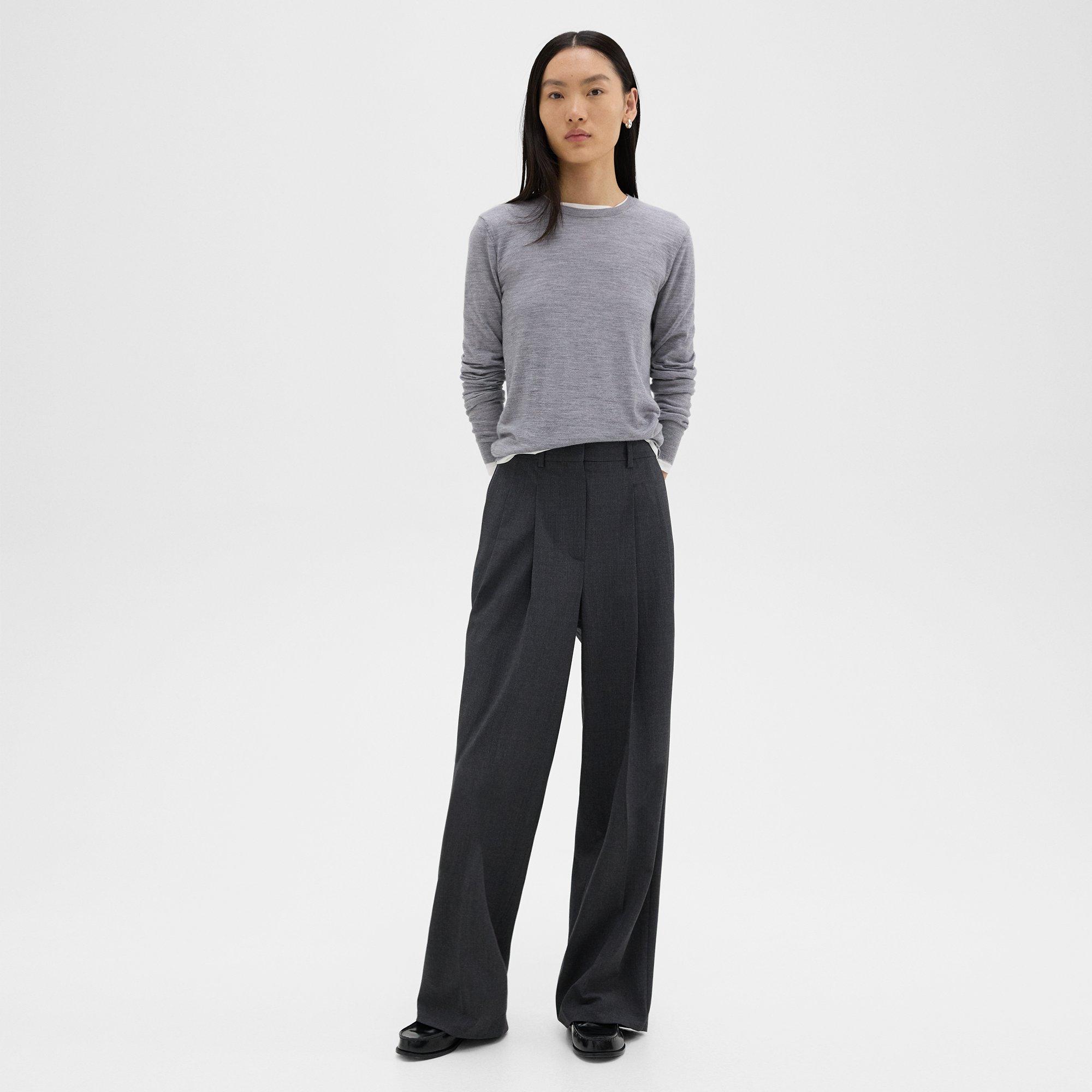 Double Pleat Pant in Good Wool