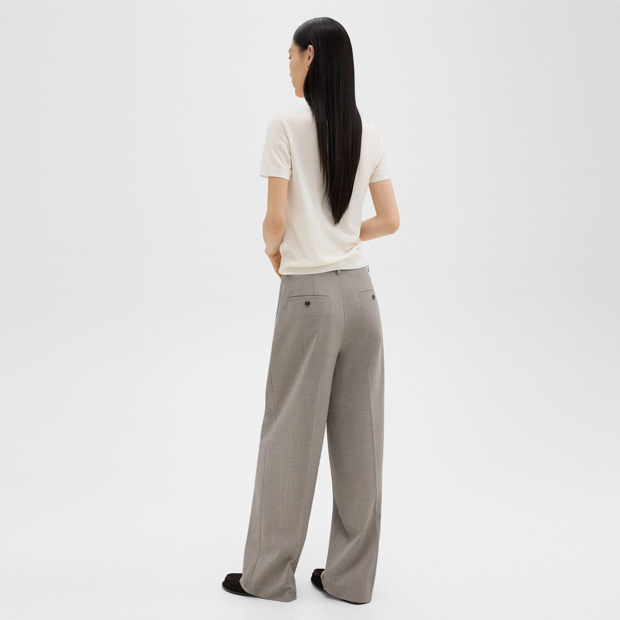 Double Pleat Pant in Good Wool