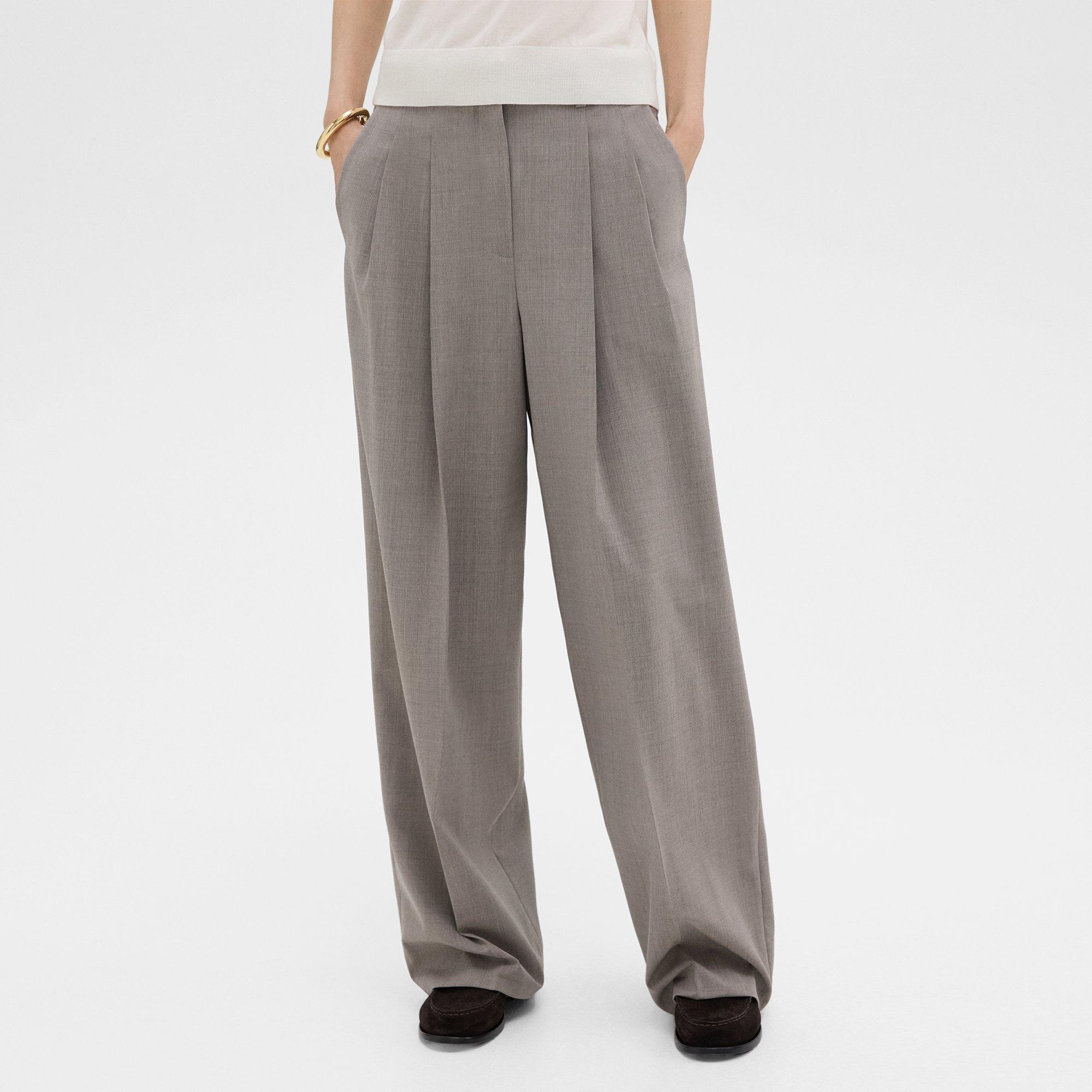 Double Pleat Pant in Good Wool