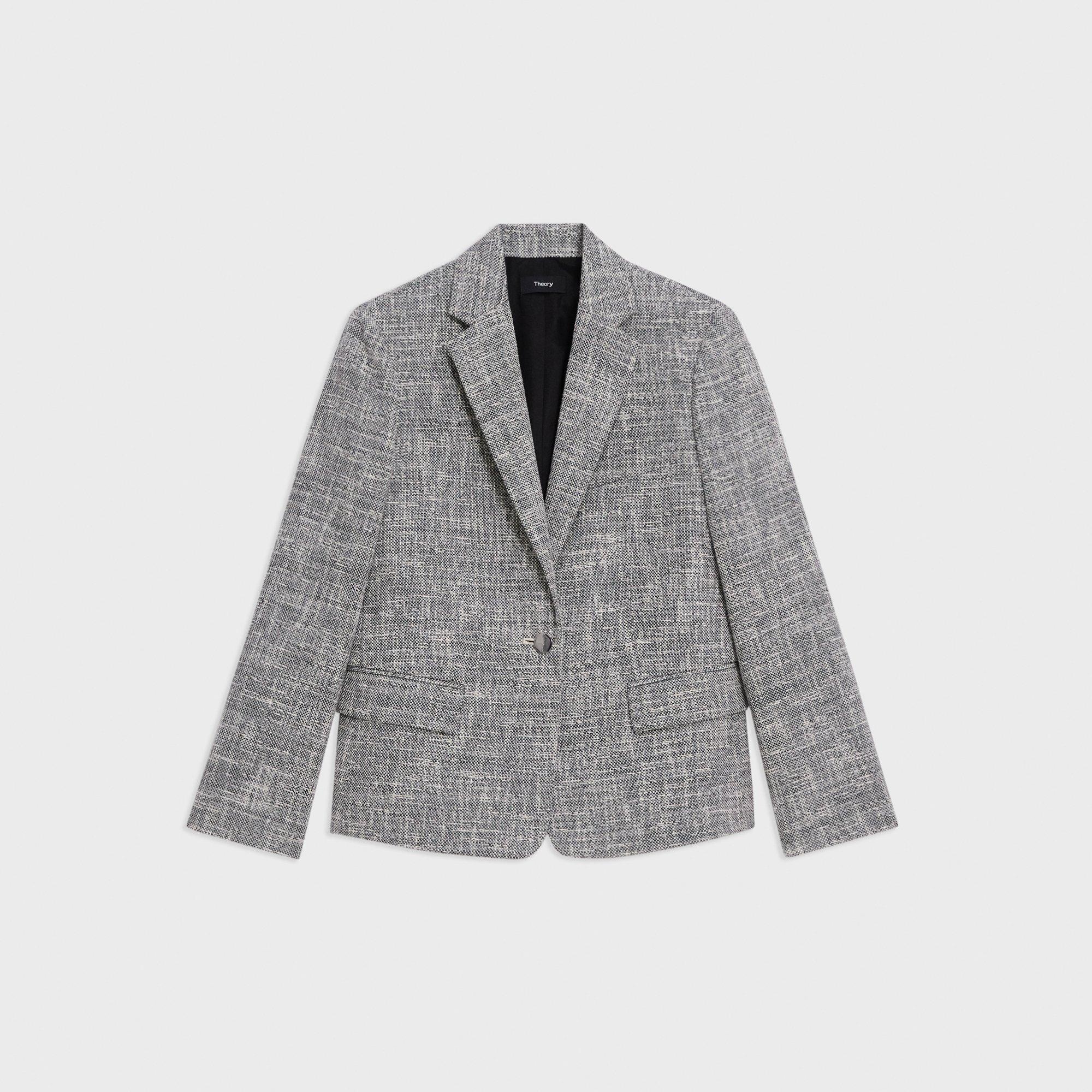 Slim Blazer in Canvas Tweed