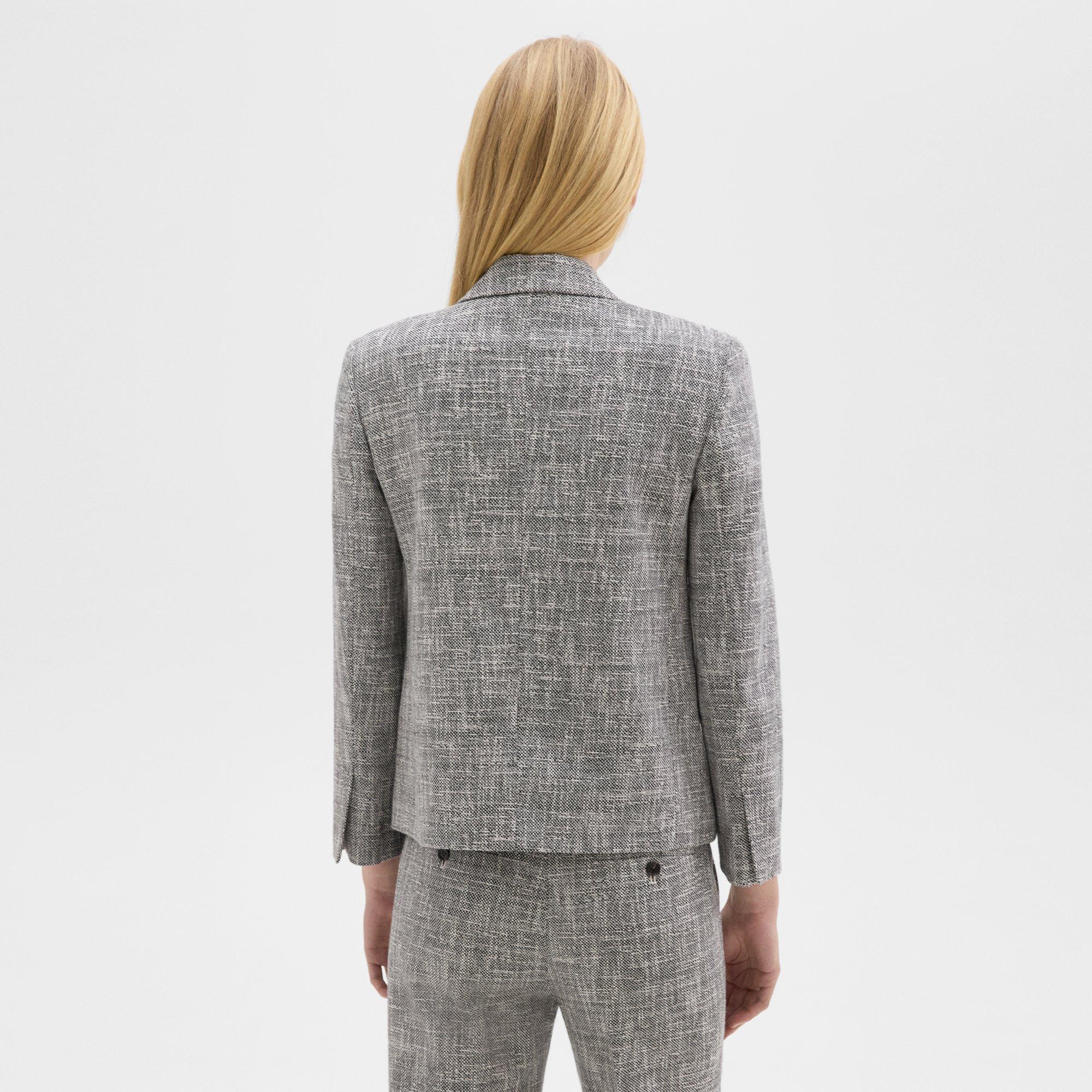 Slim Blazer in Canvas Tweed