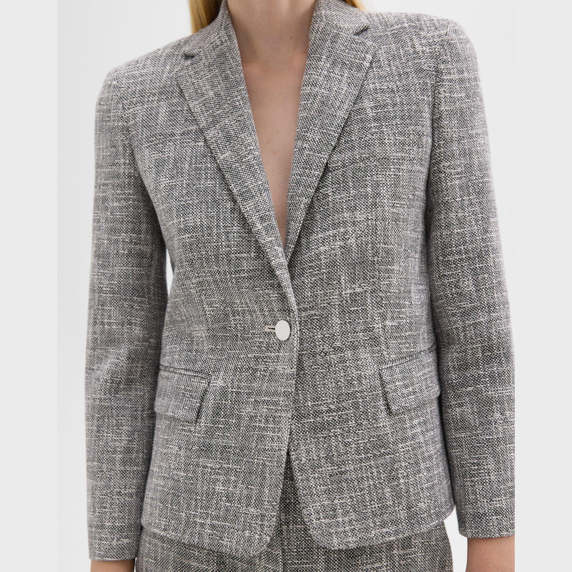 Slim Blazer in Canvas Tweed