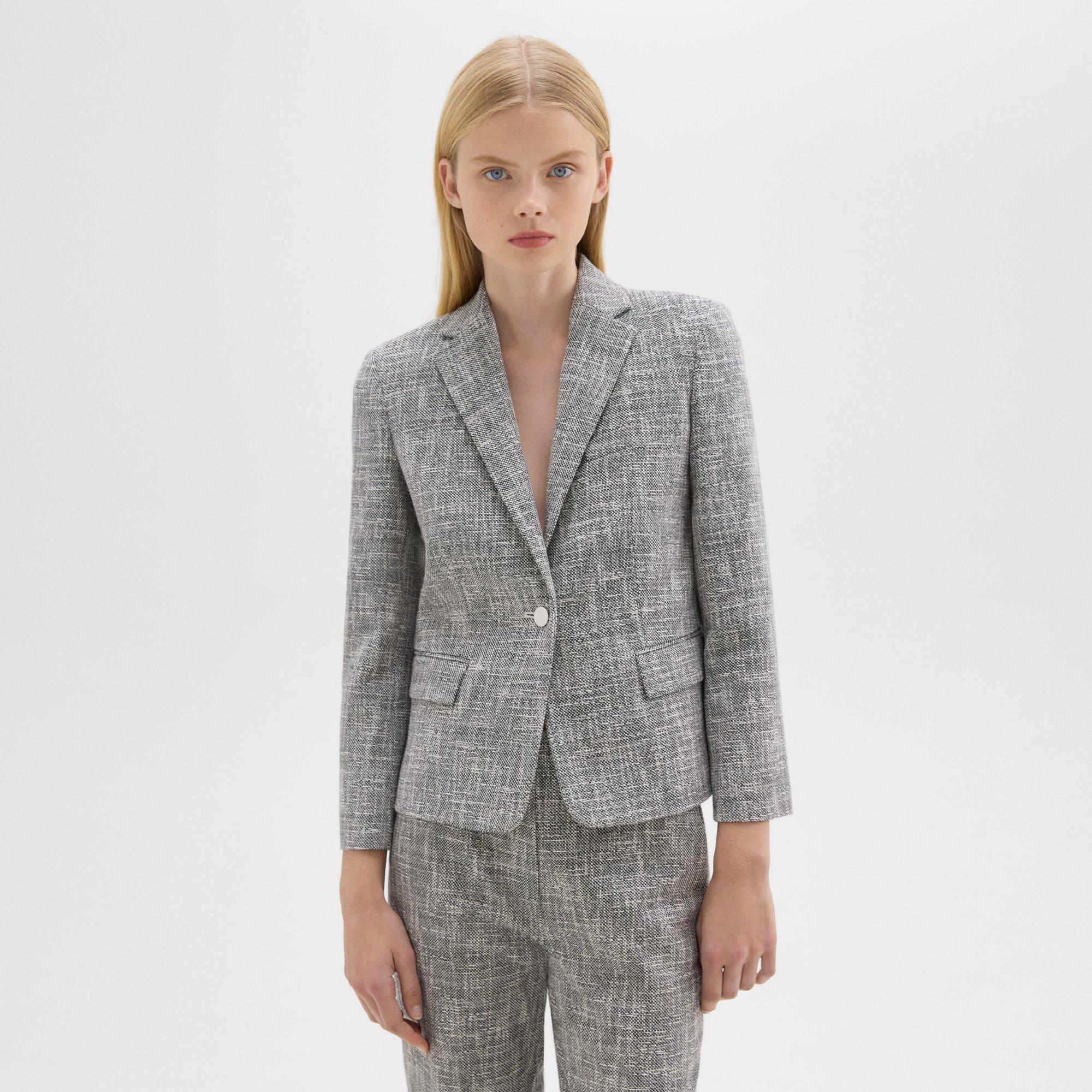 Slim Blazer in Canvas Tweed