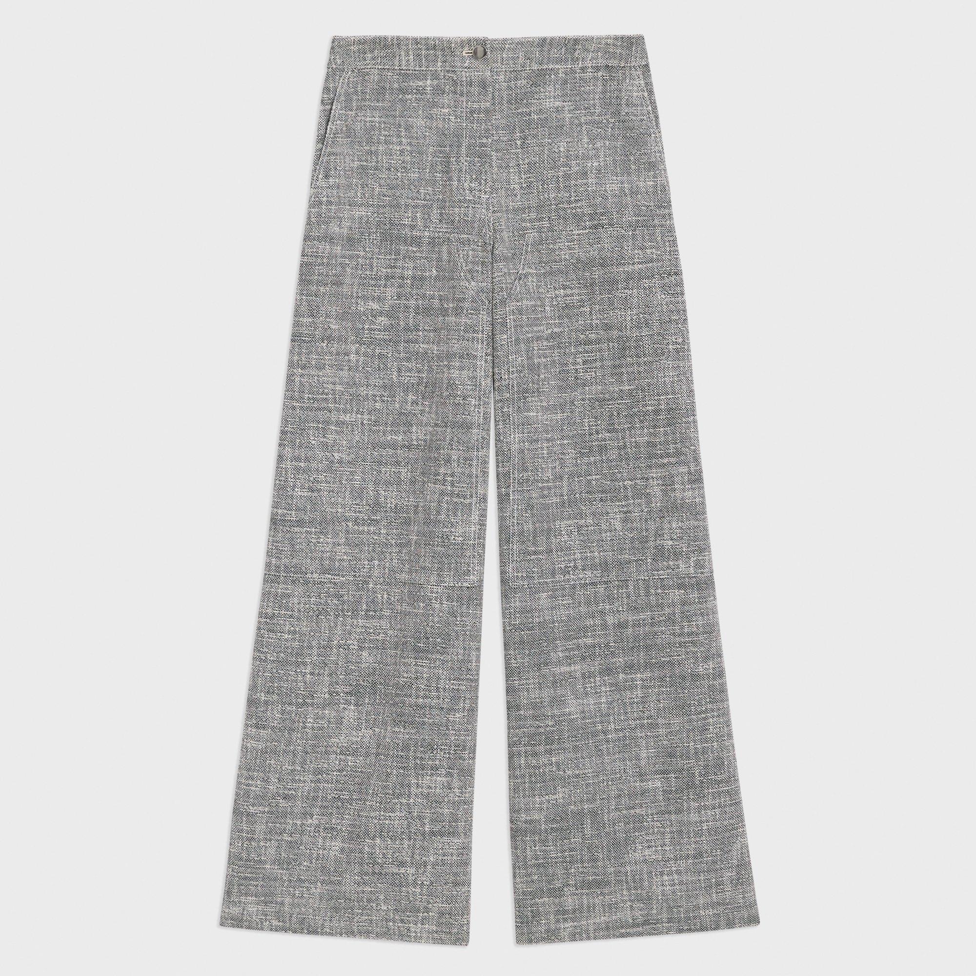 WIDE LEG PANTS - Anthracite grey