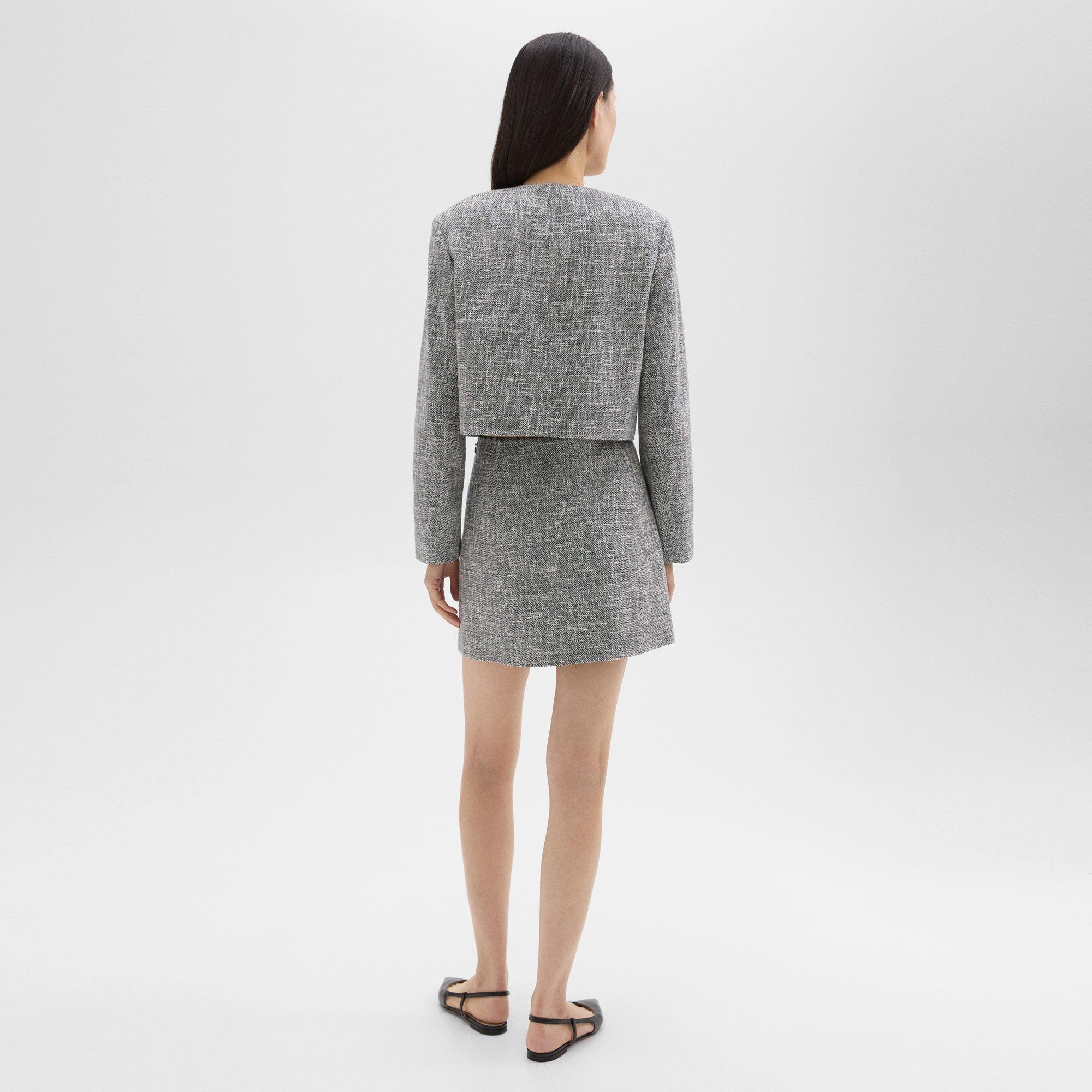 Mini Skirt in Canvas Tweed