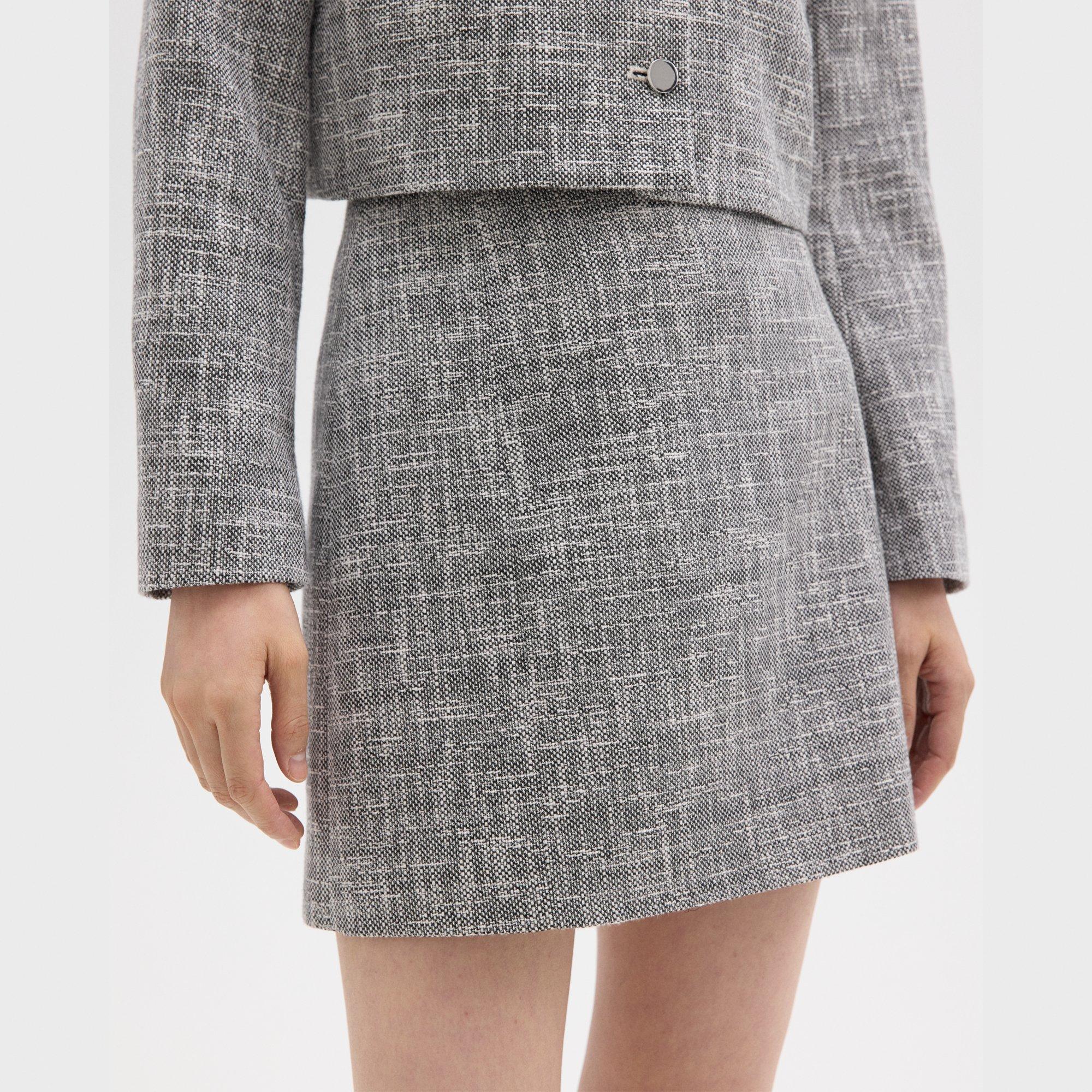 Mini Skirt in Canvas Tweed