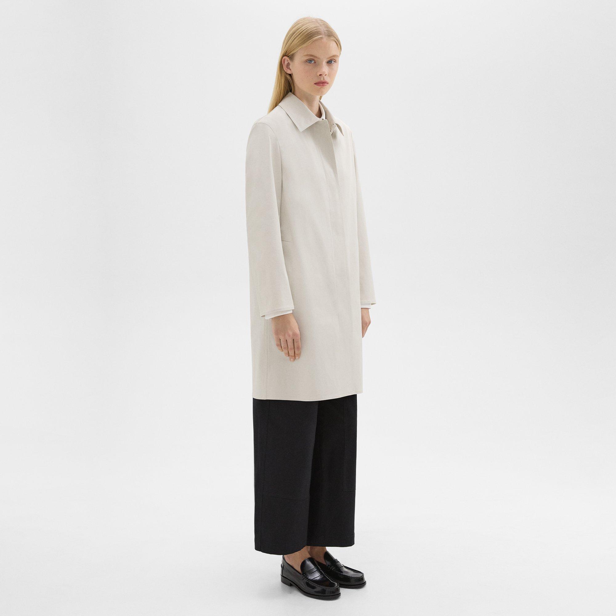 Manteau de Conduite en Coton Mélangé