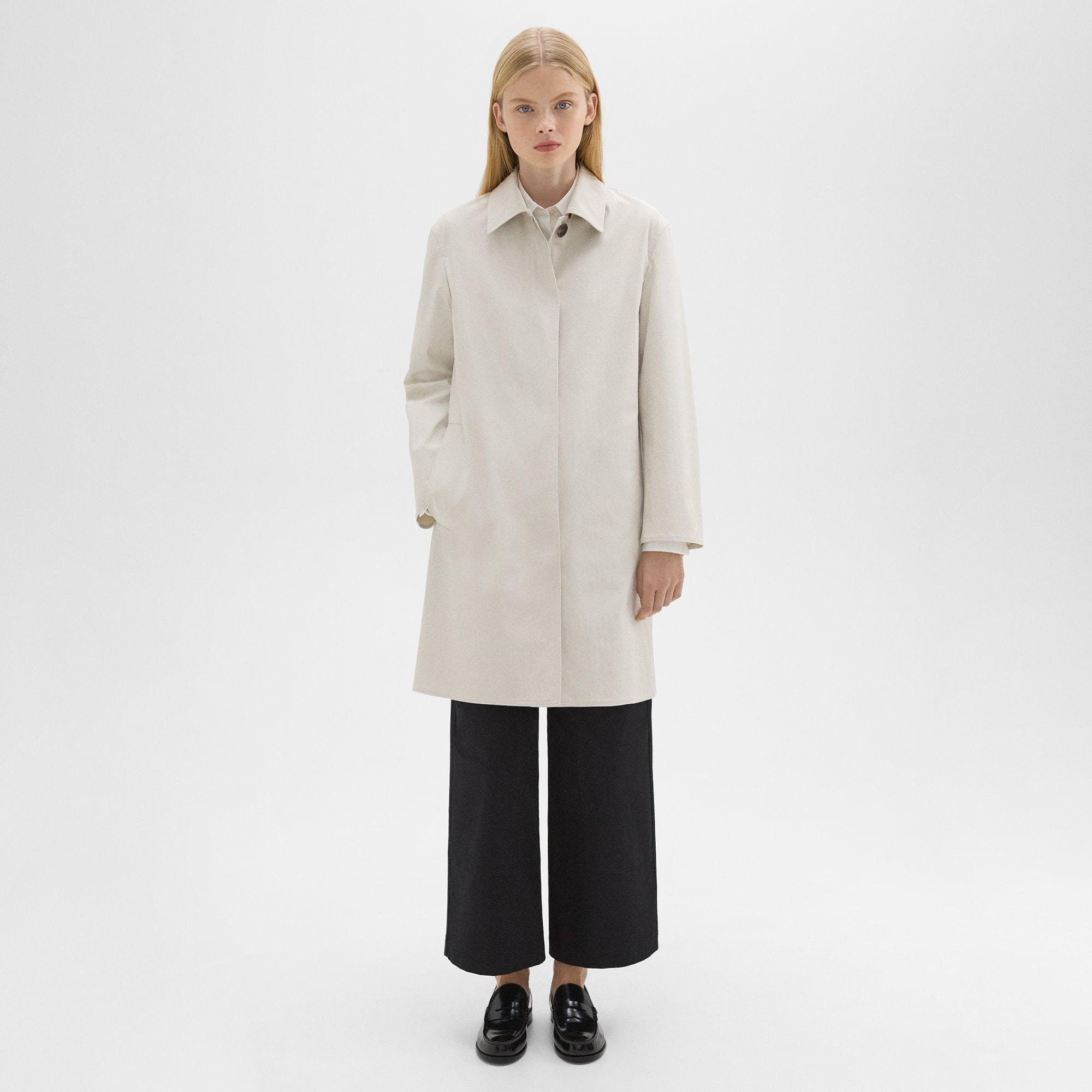 Manteau de Conduite en Coton Mélangé