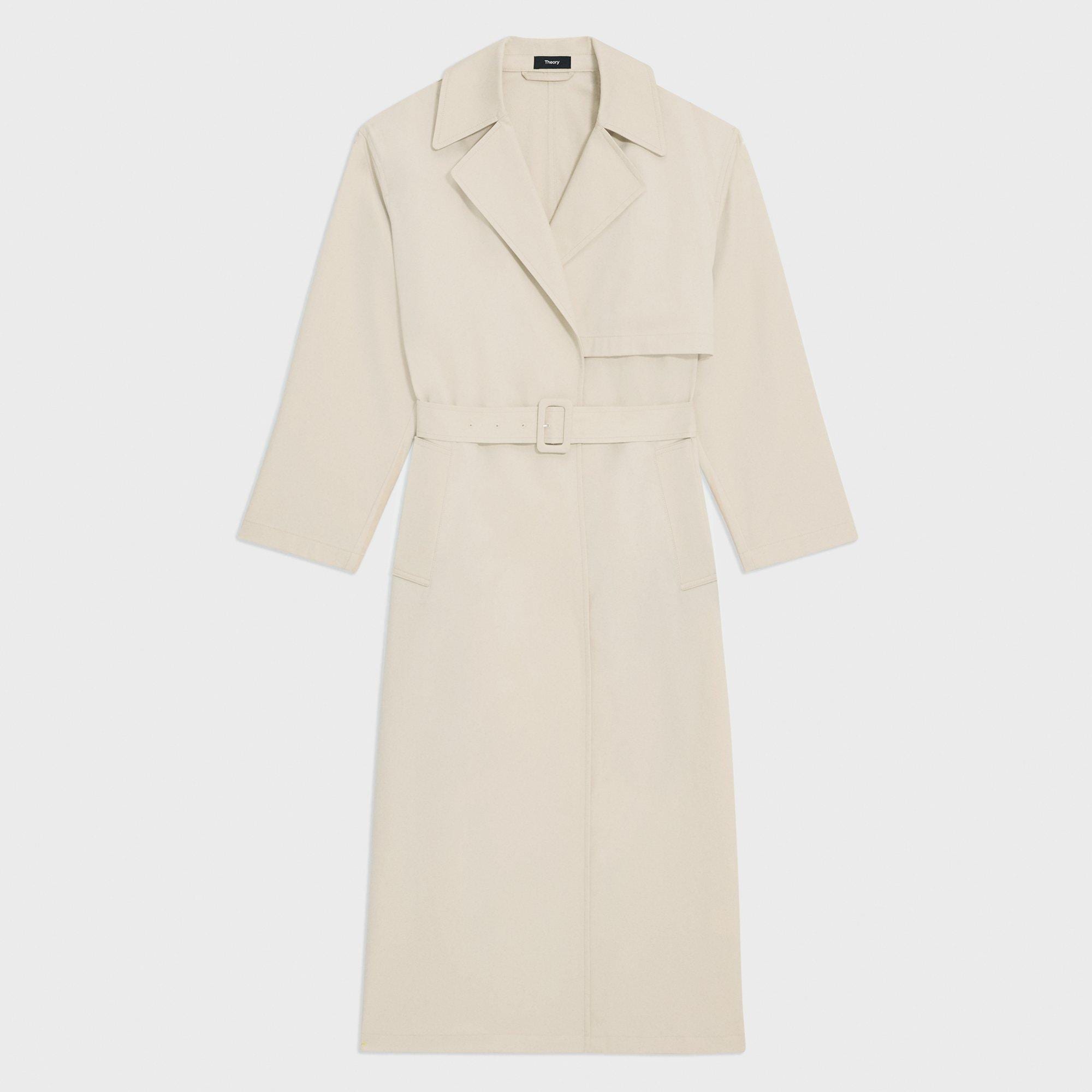 Wrap Trench Coat in Organic Cotton