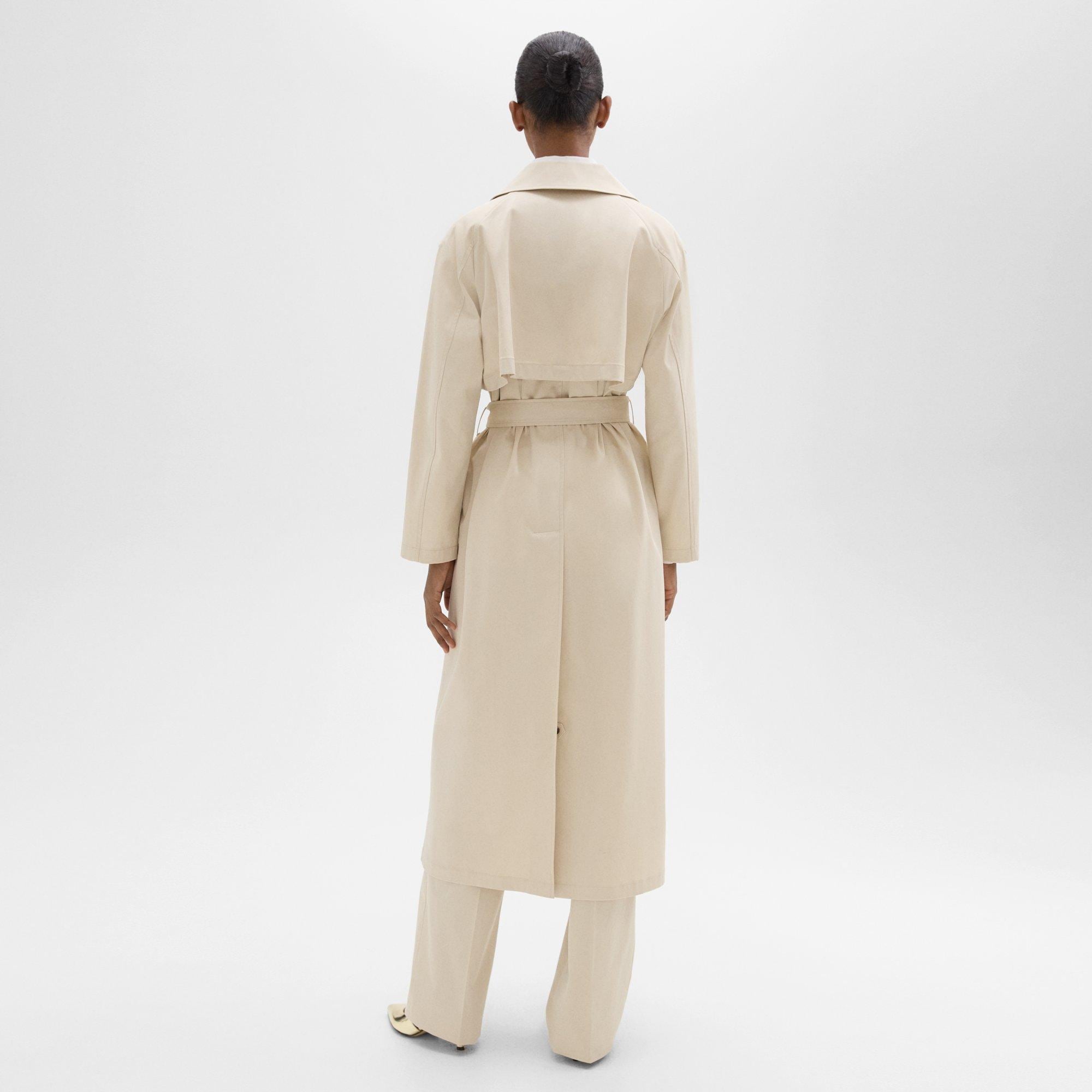 Wrap Trench Coat in Organic Cotton