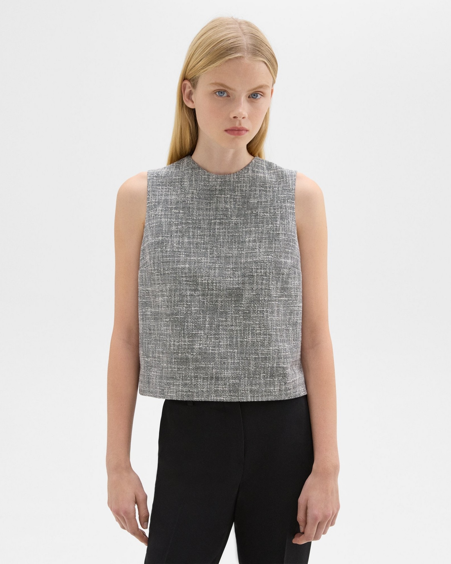 Shell Top in Canvas Tweed