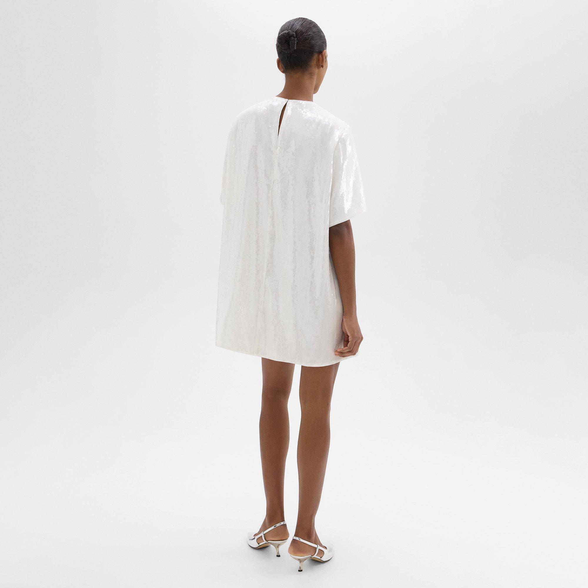 T-Shirt Dress in Recycled Sequins