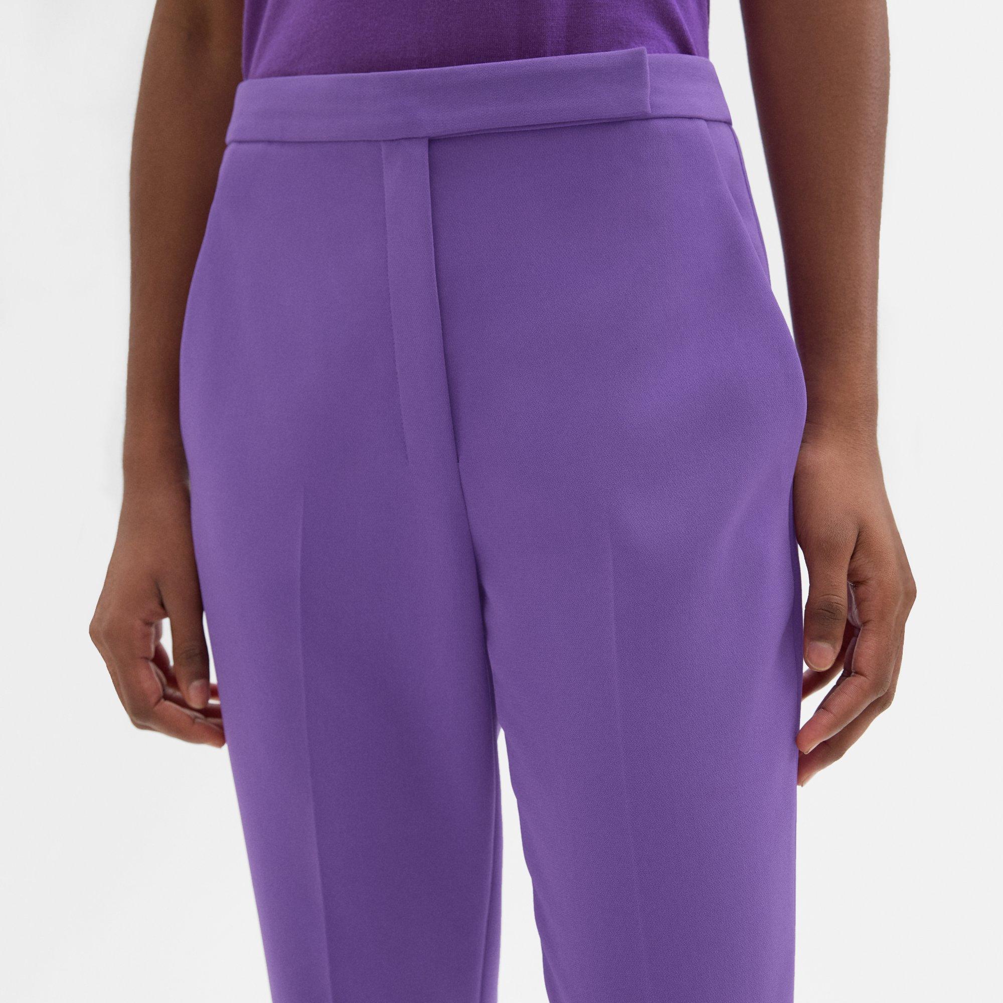 Theory Womens Purple Demitria 2 Classic Pants Size 4 12511788 - Shop  Linda's Stuff