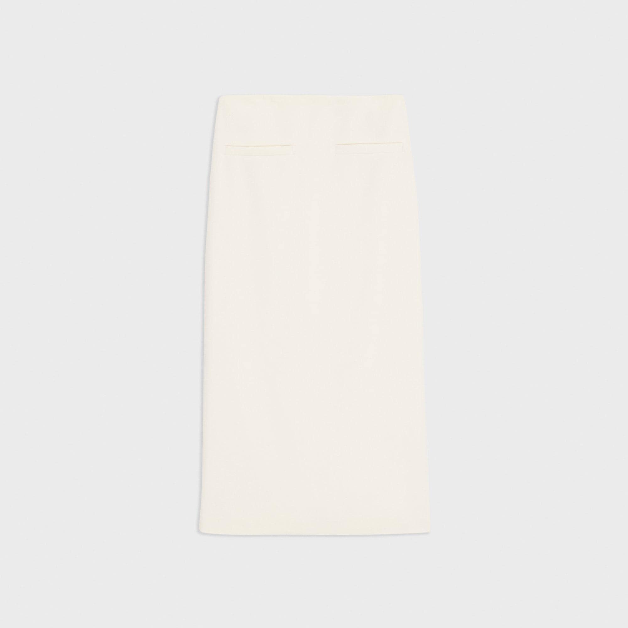 High-Waist Straight Skirt in Admiral Crepe