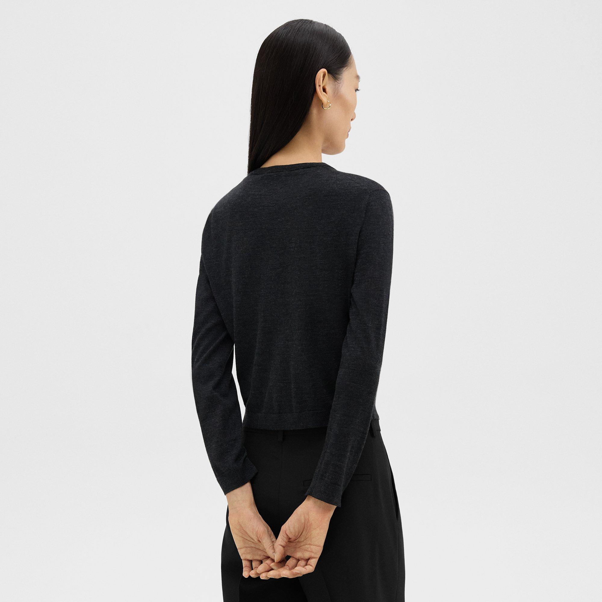 Crewneck Cardigan in Regal Wool