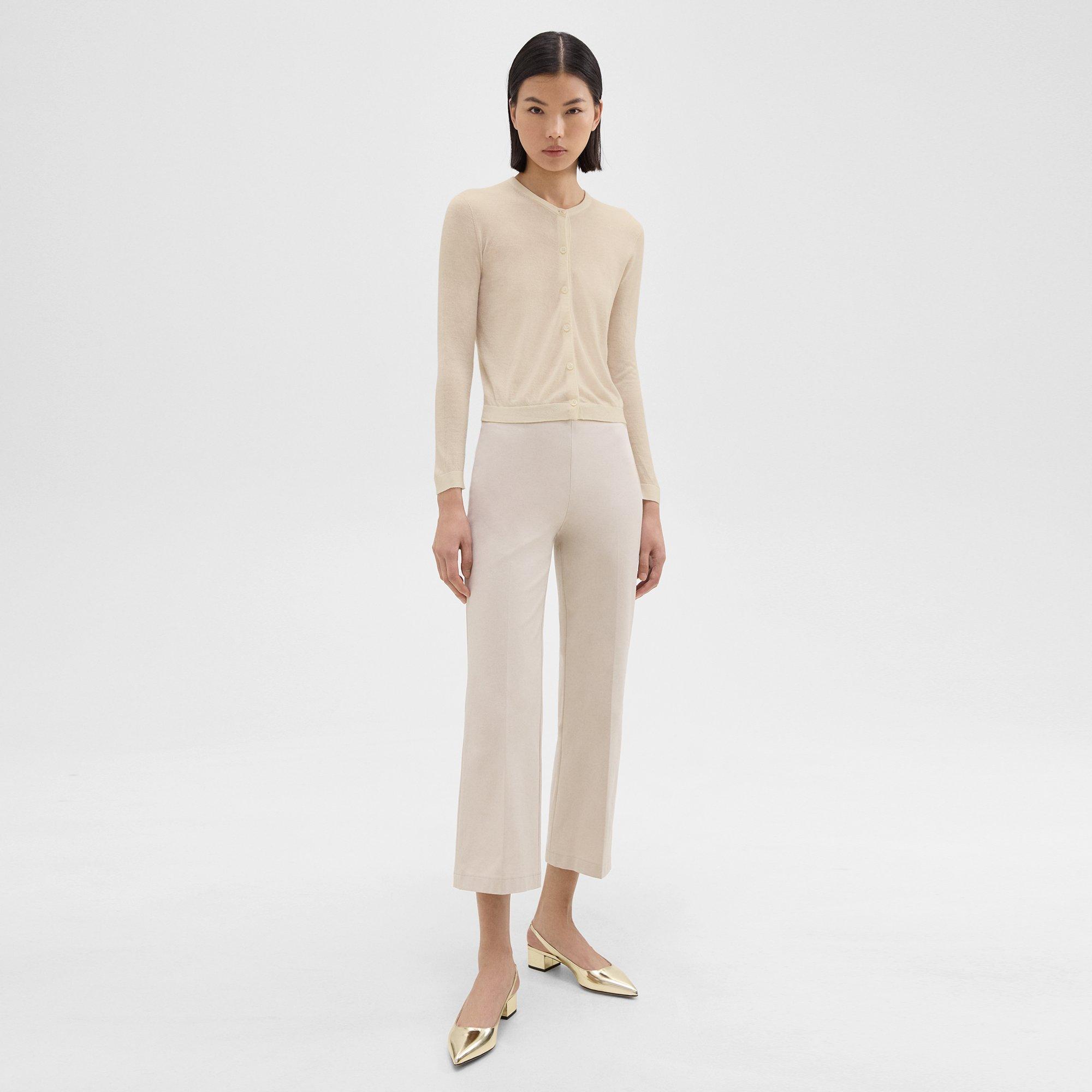 Crewneck Cardigan in Regal Wool