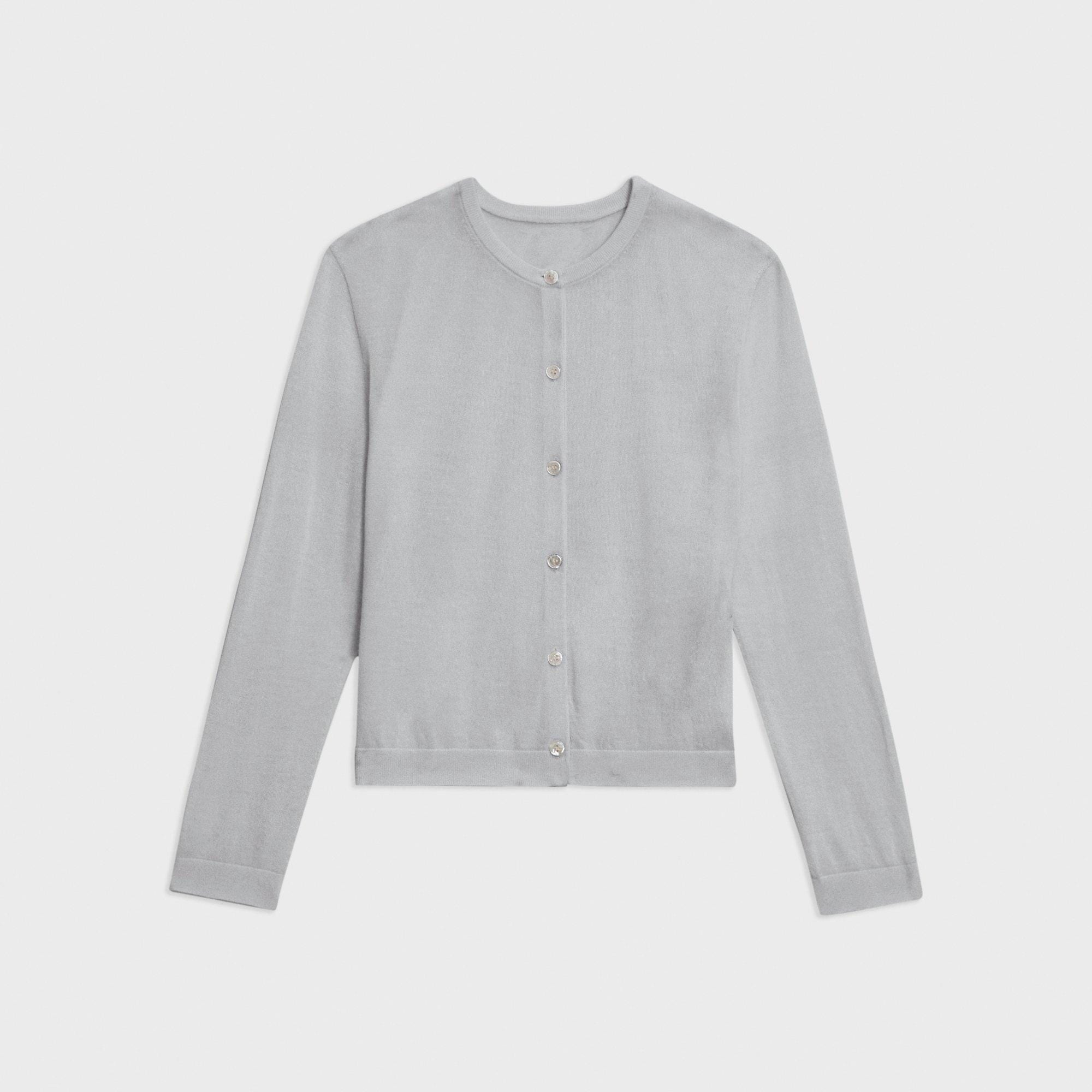 Crewneck Cardigan in Regal Wool