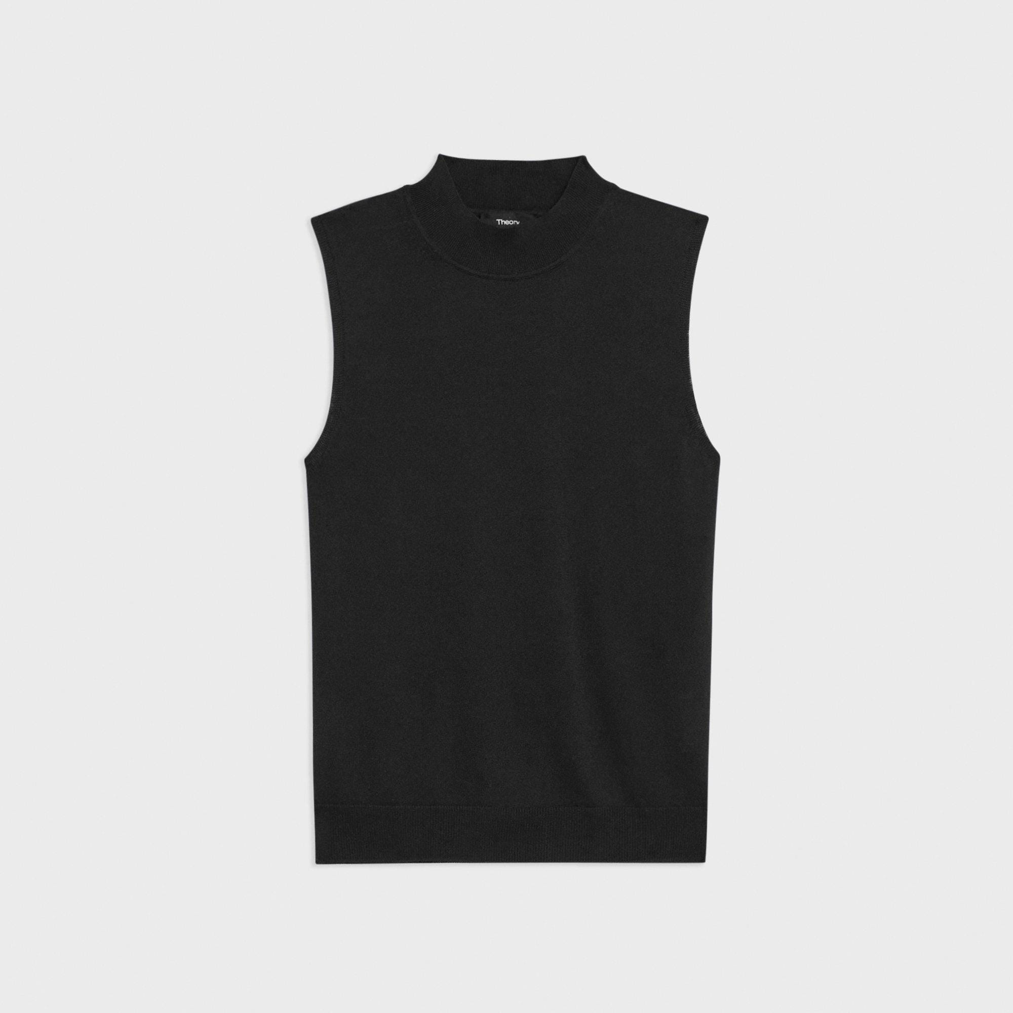 Regal Wool Mock Neck Sweater Shell | Theory