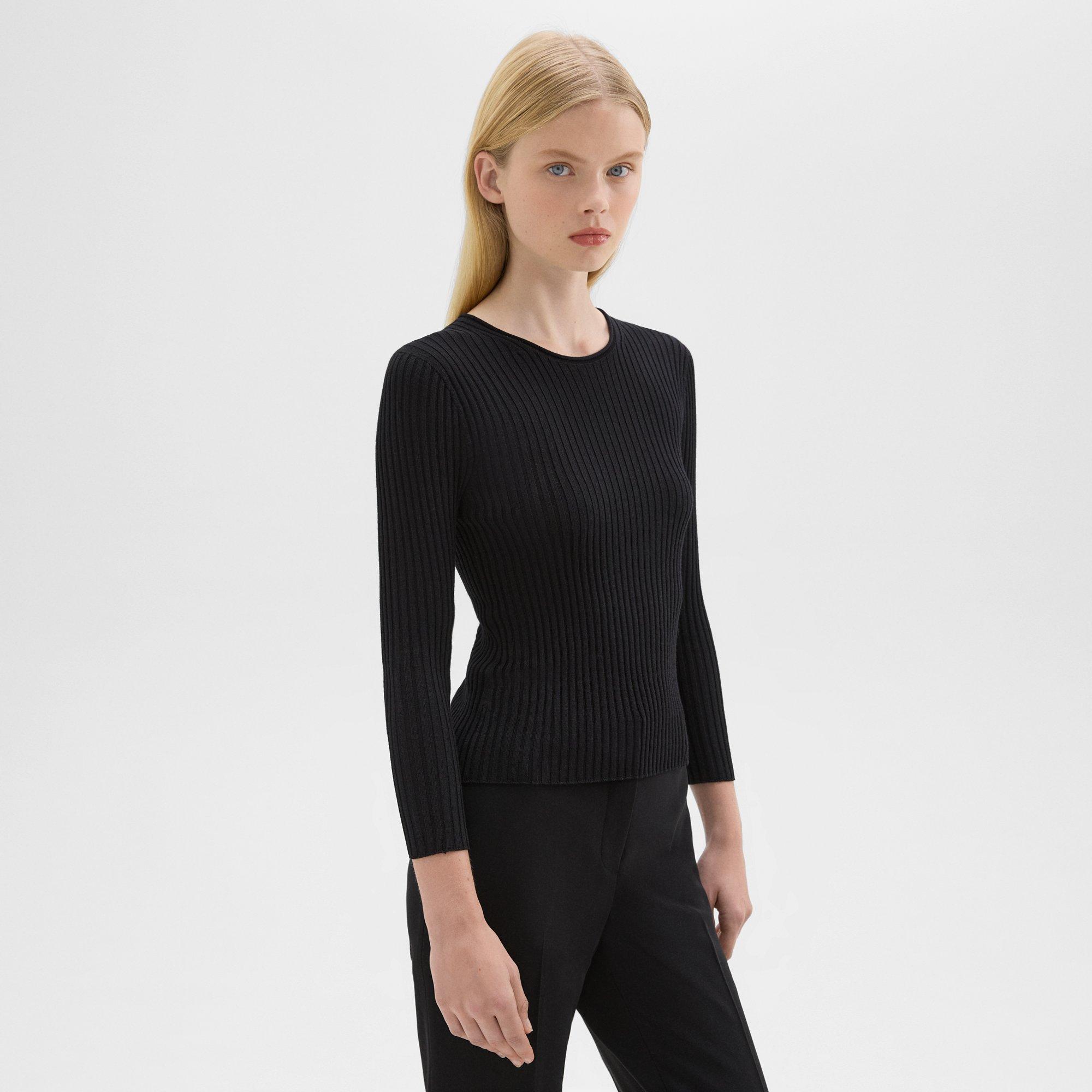 Rib Knit Top in Regal Wool