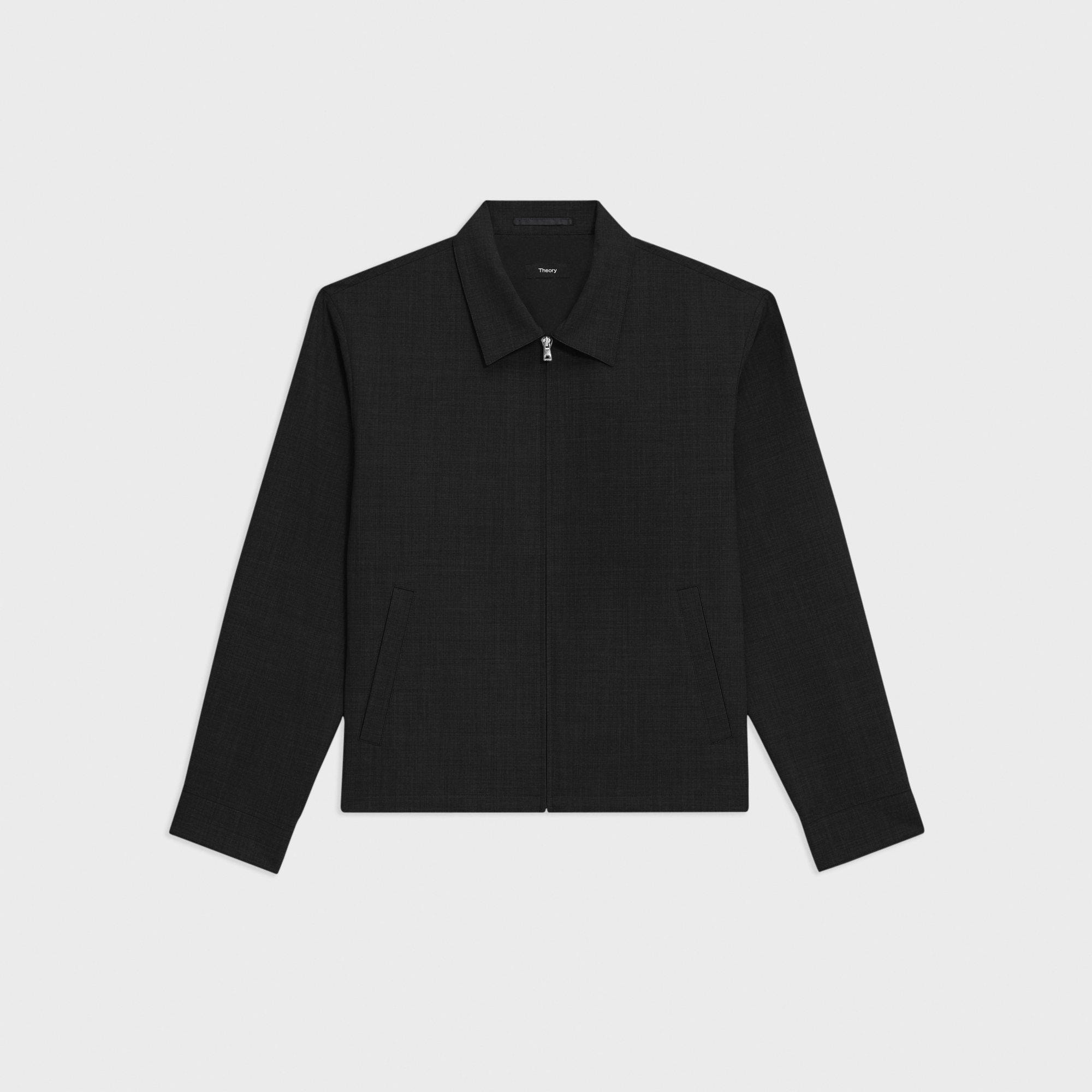 Hazelton Zip Jacket in Stretch Wool