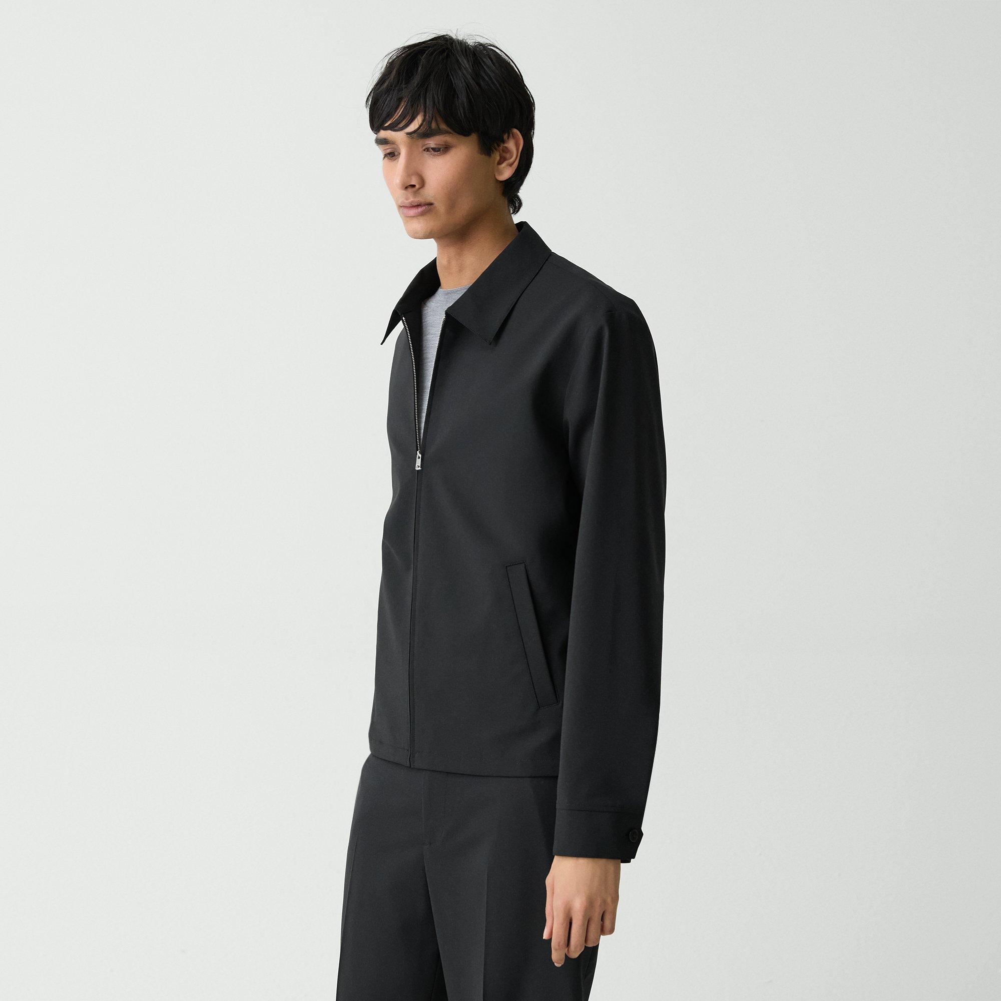 Hazelton Zip Jacket in Stretch Wool