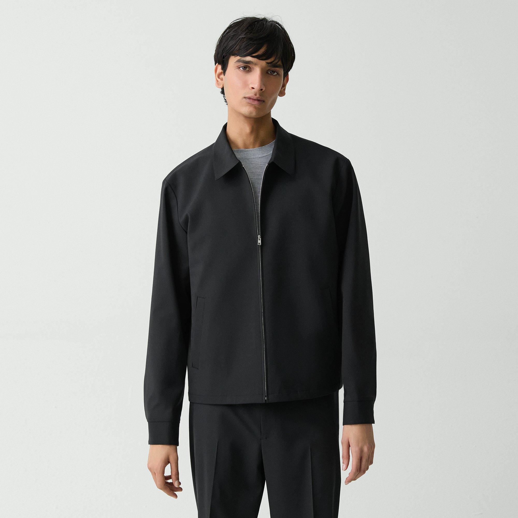 Hazelton Zip Jacket in Stretch Wool