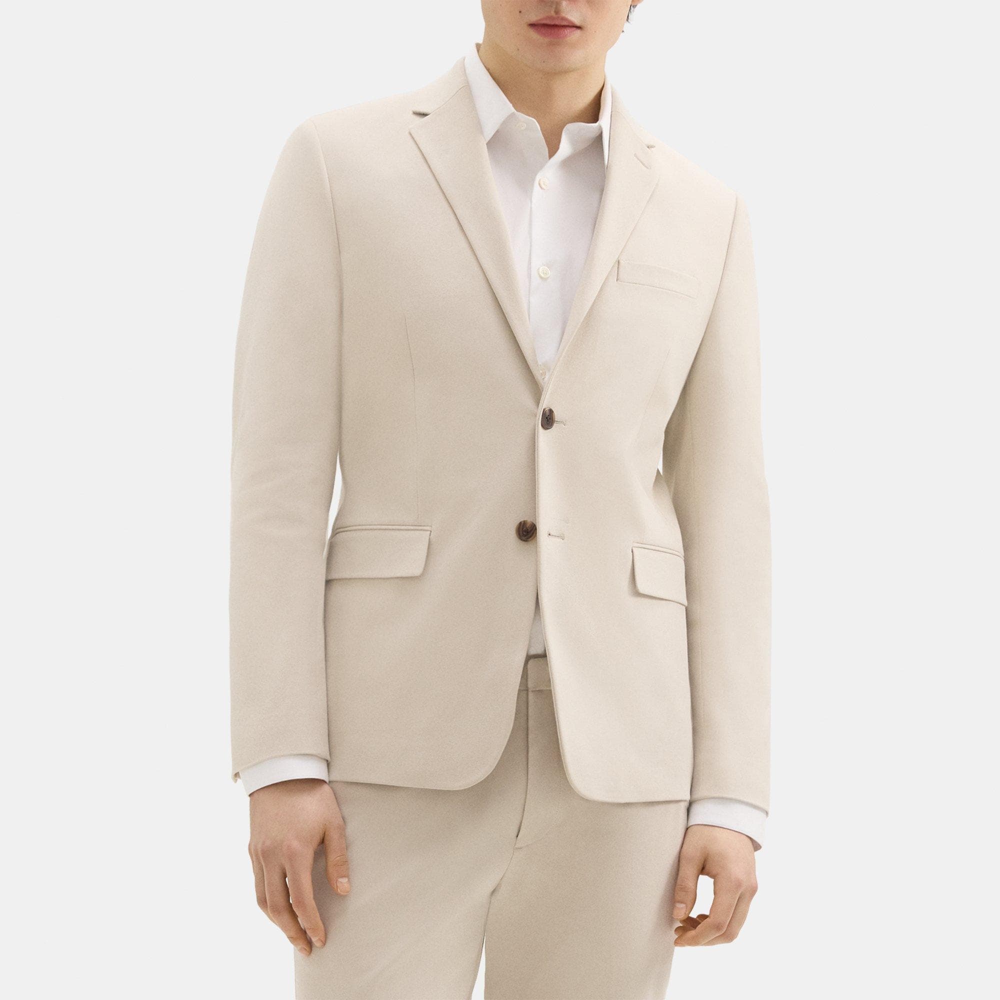 띠어리 Theory Morton Blazer in Stretch Cotton,NEW SAND