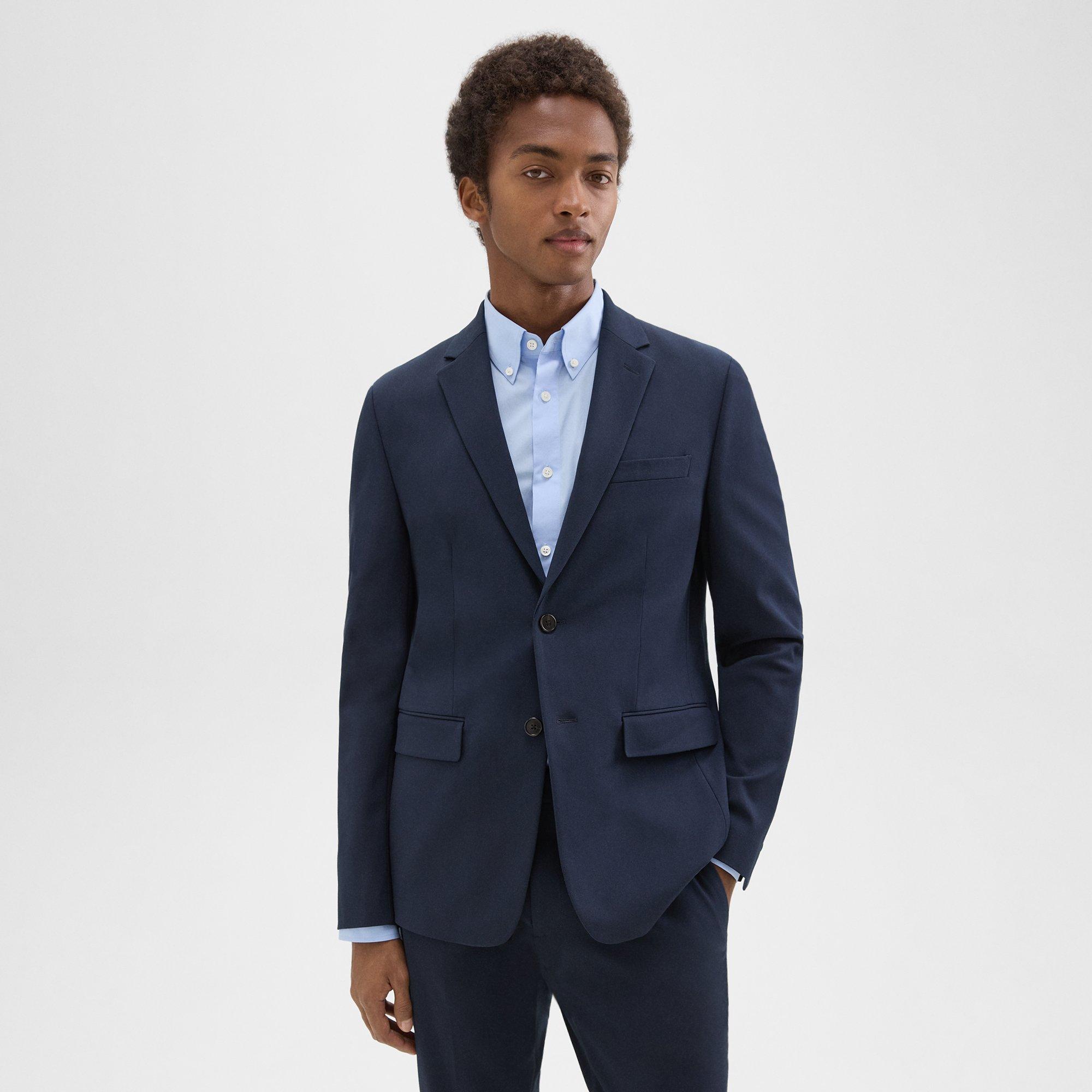 띠어리 Theory Morton Blazer in Stretch Cotton,BALTIC