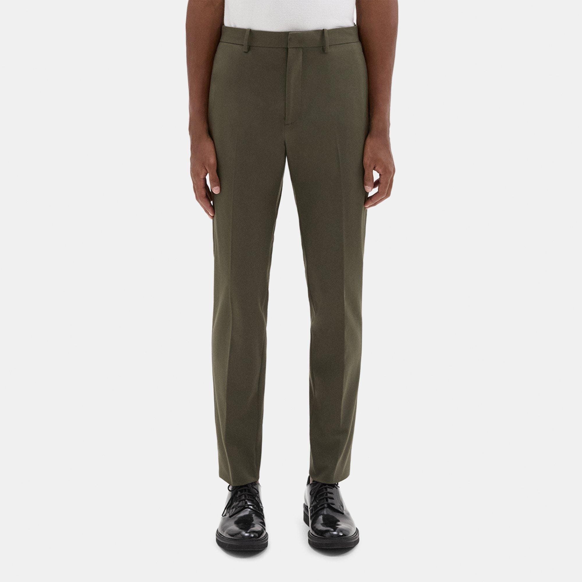 Stretch Cotton Pique Side Zip Pants in 2023