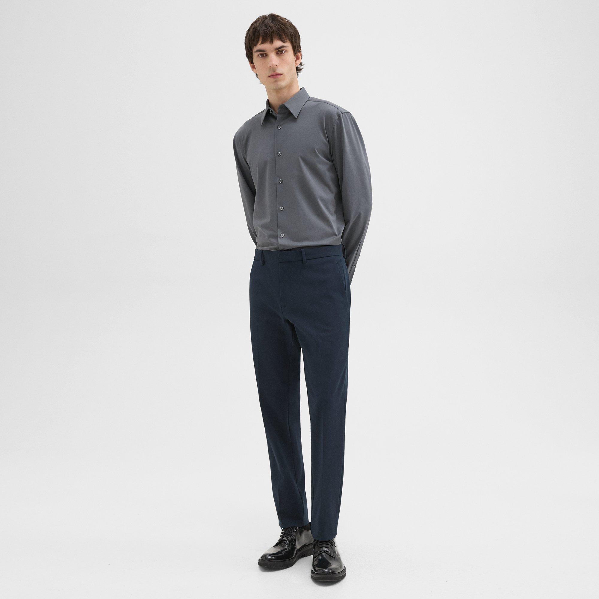 띠어리 Theory Zaine Pant in Stretch Cotton,BALTIC