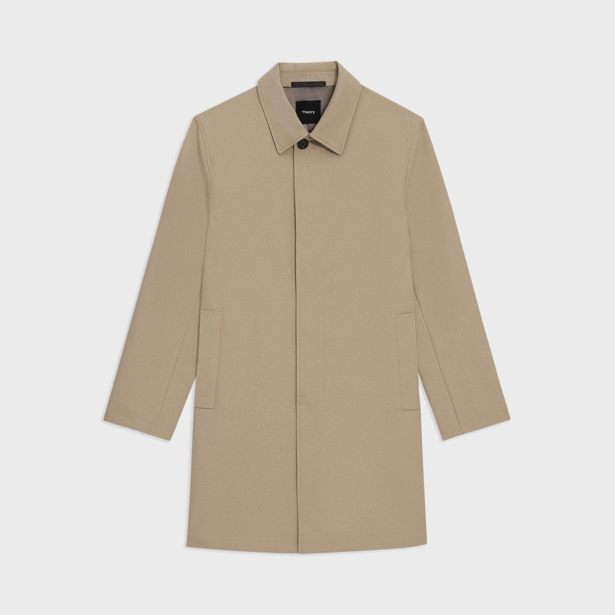 美品 セオリー CHINTZED TWIL CLEAN CAR COAT Cotton Twilll Car Coat | Theory