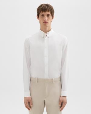 띠어리 Theory Hugh Shirt in Cotton,WHITE